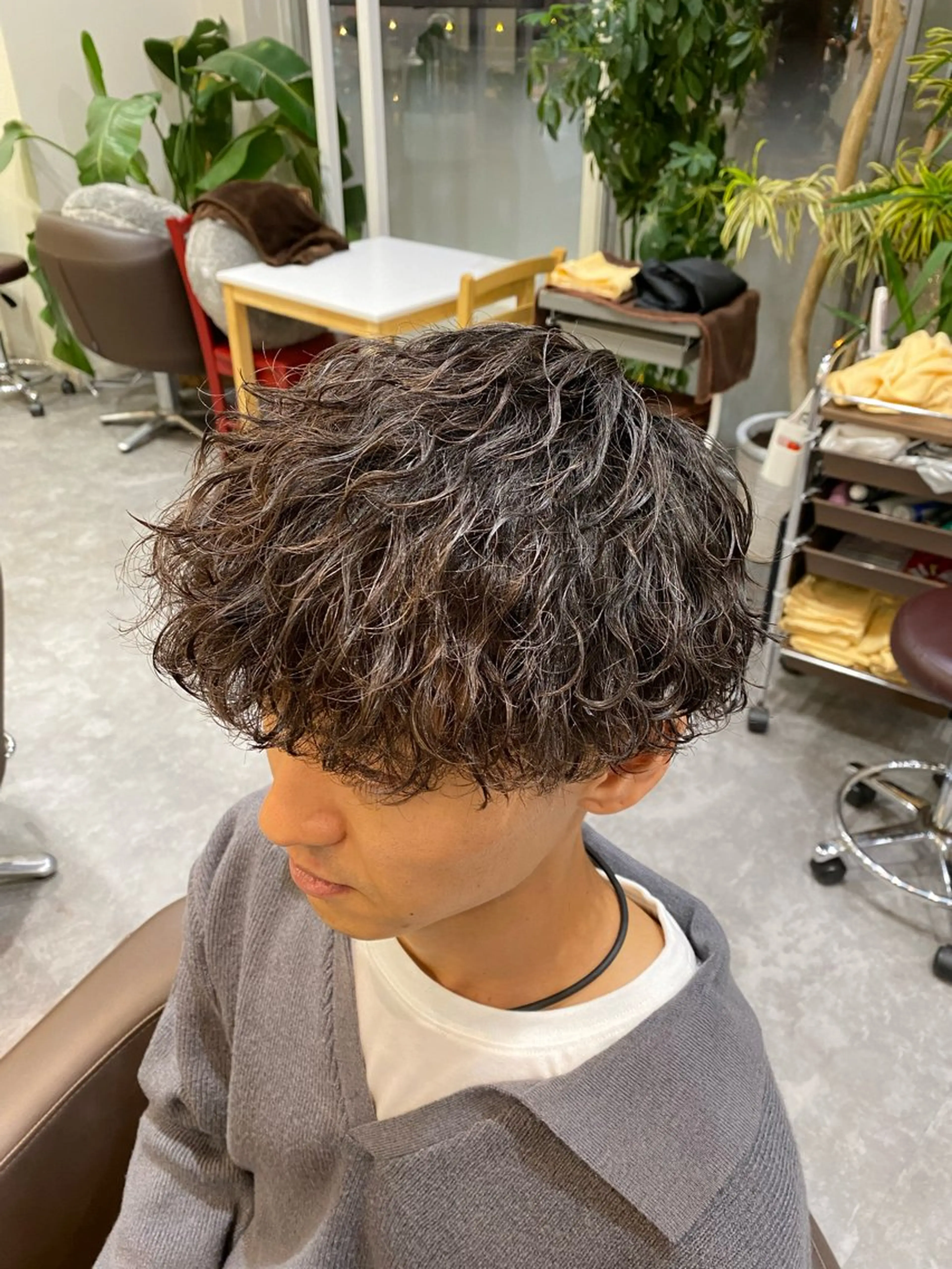 パーマ メンズ メンズ特化LIBER 石川玲央のヘアスタイル