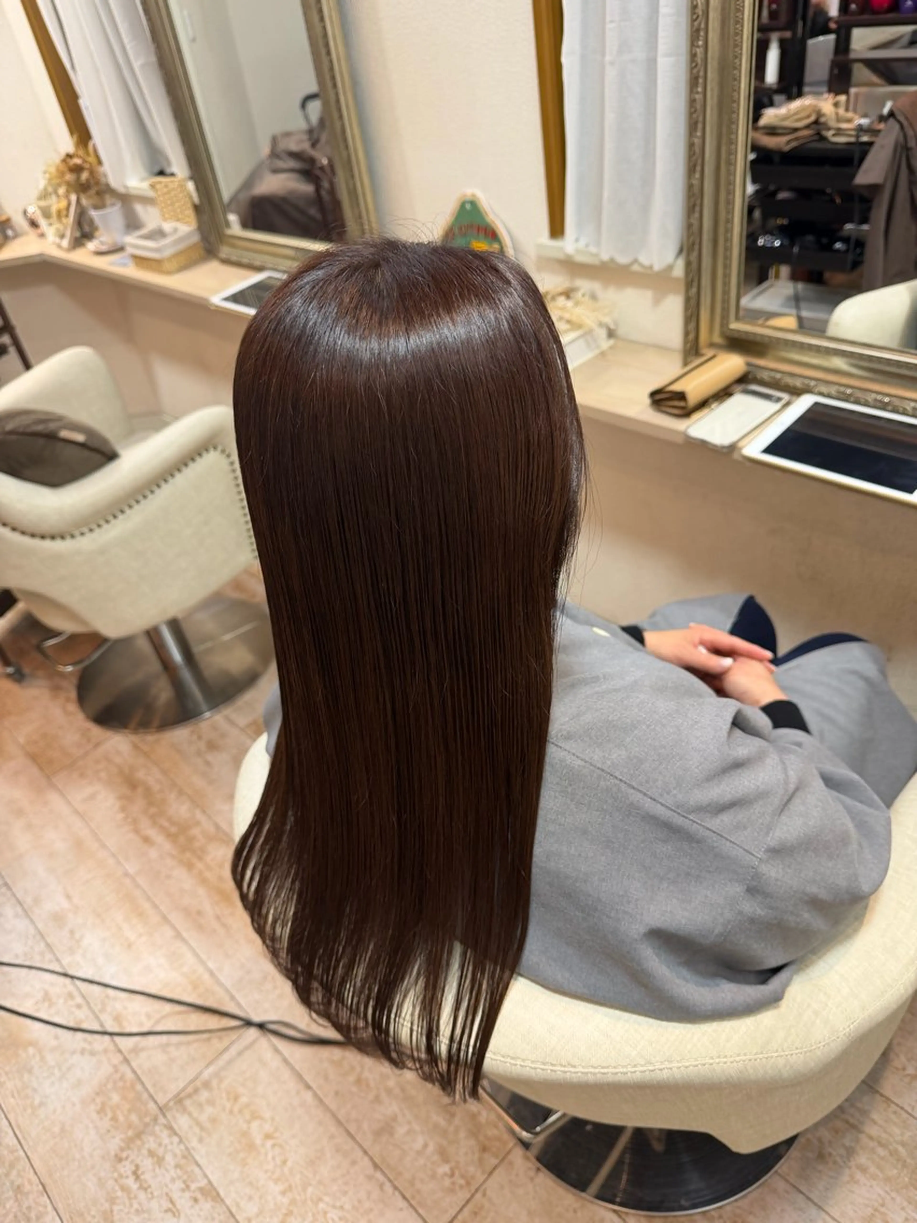 カラー 縮毛矯正 ヘアカラー 大野 愛代莉のヘアスタイル