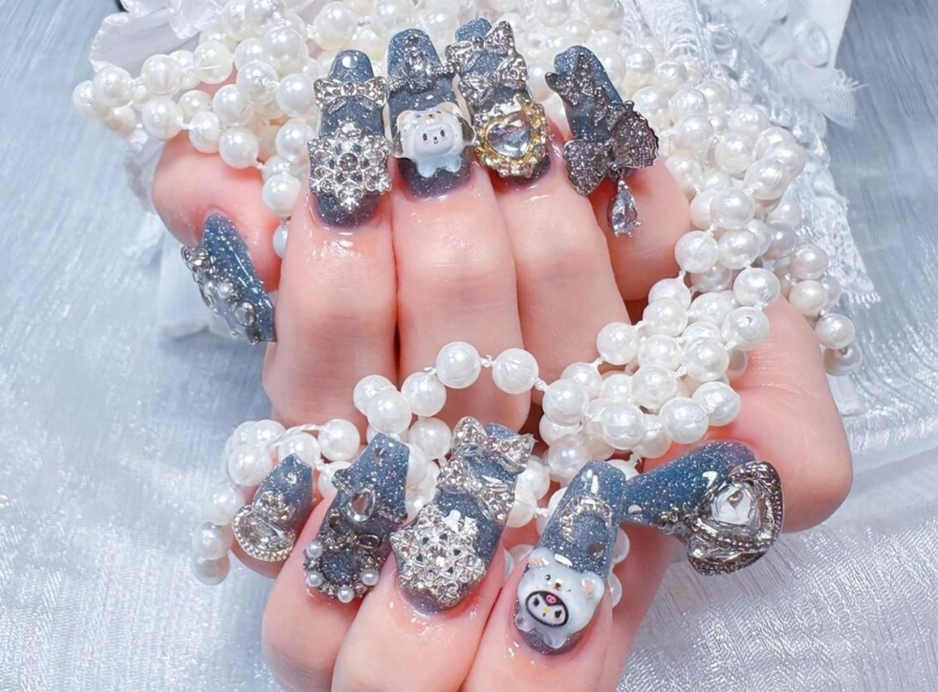 ✨チップ長さだし10本➕持ち込みデザイン10本❗️💐の写真