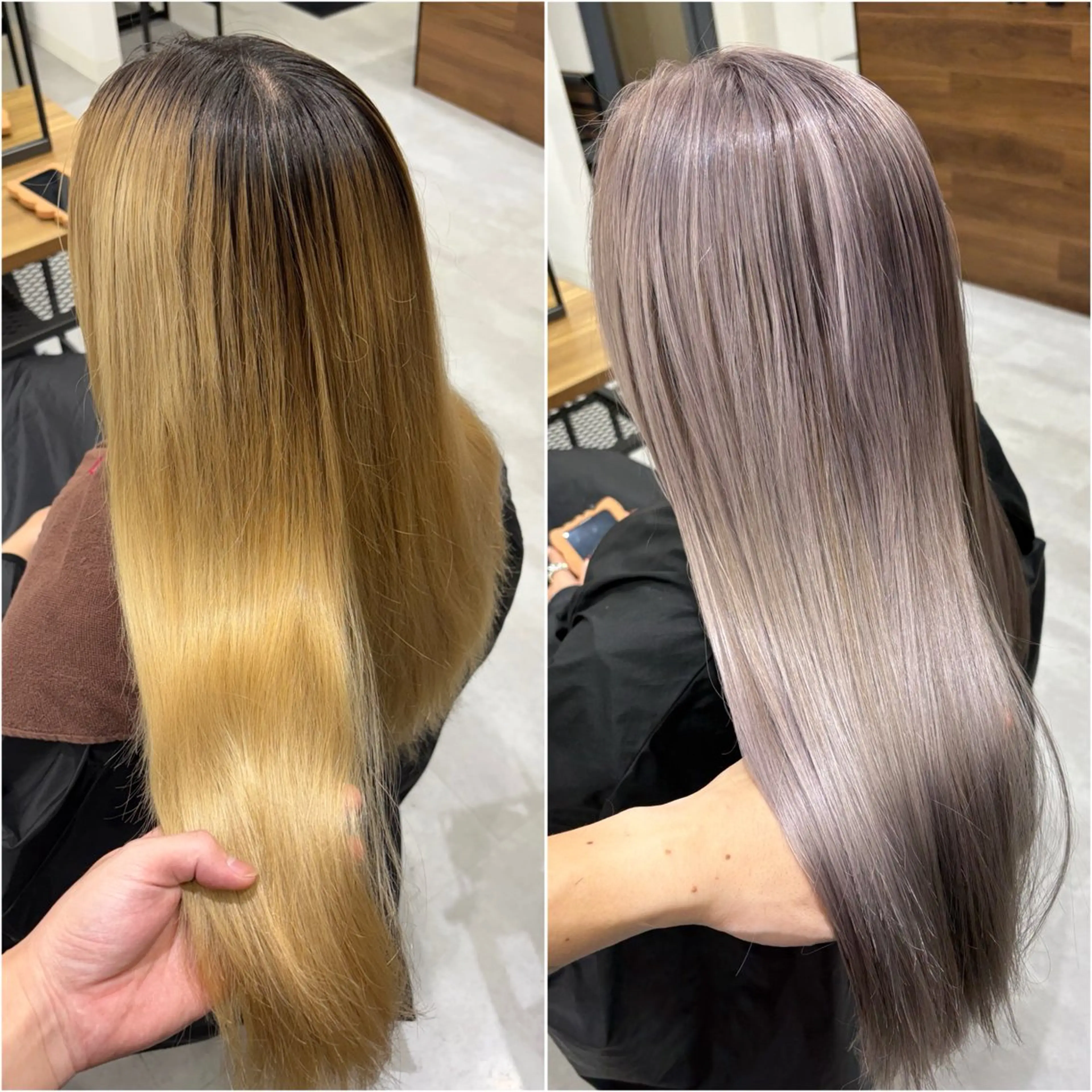 セミロング KEISUKE🐶 カラー✨エクステのヘアスタイル