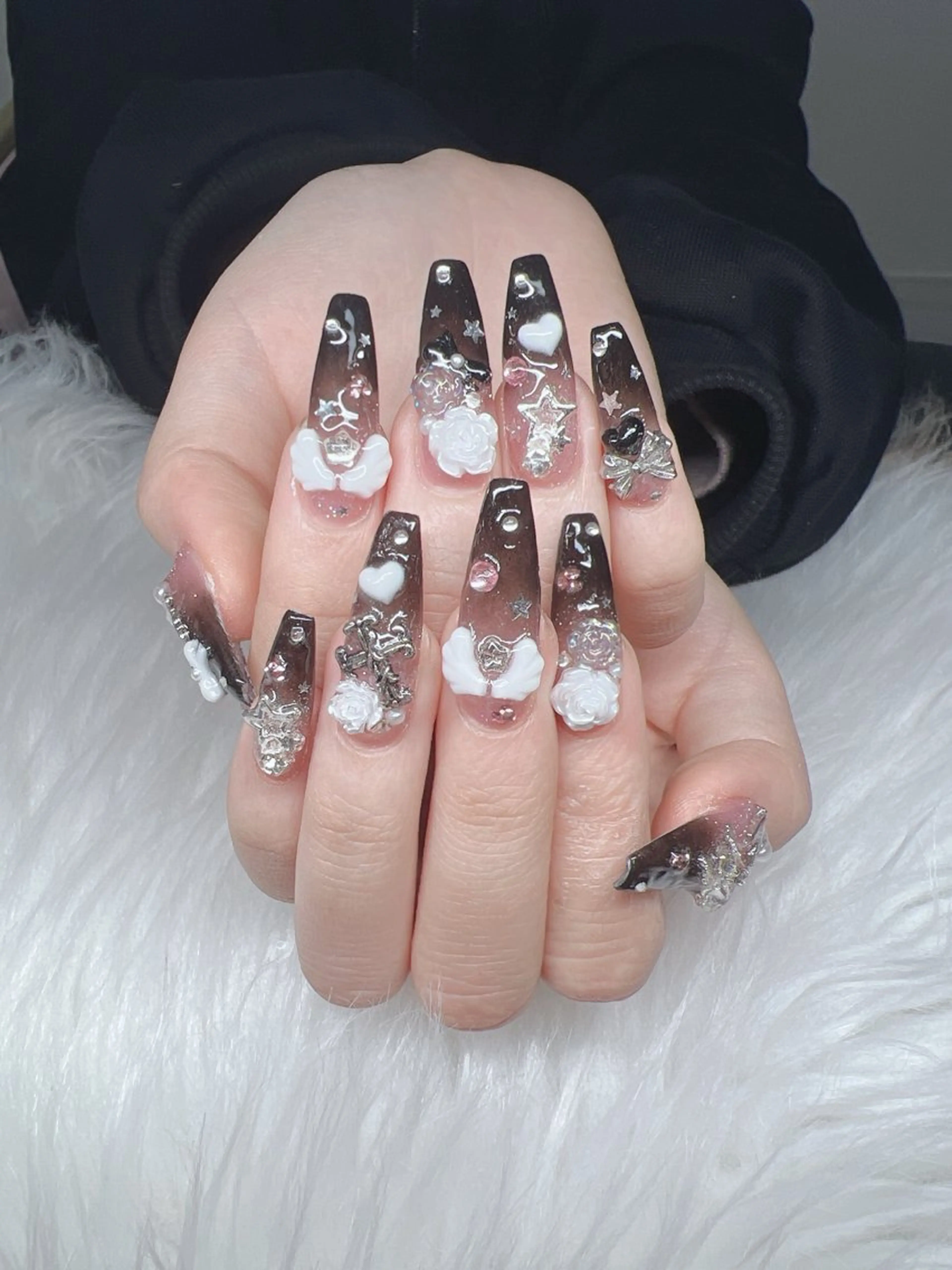 ネイル ハンドネイル Lee Nails チップ長さだし専門店のネイルデザイン