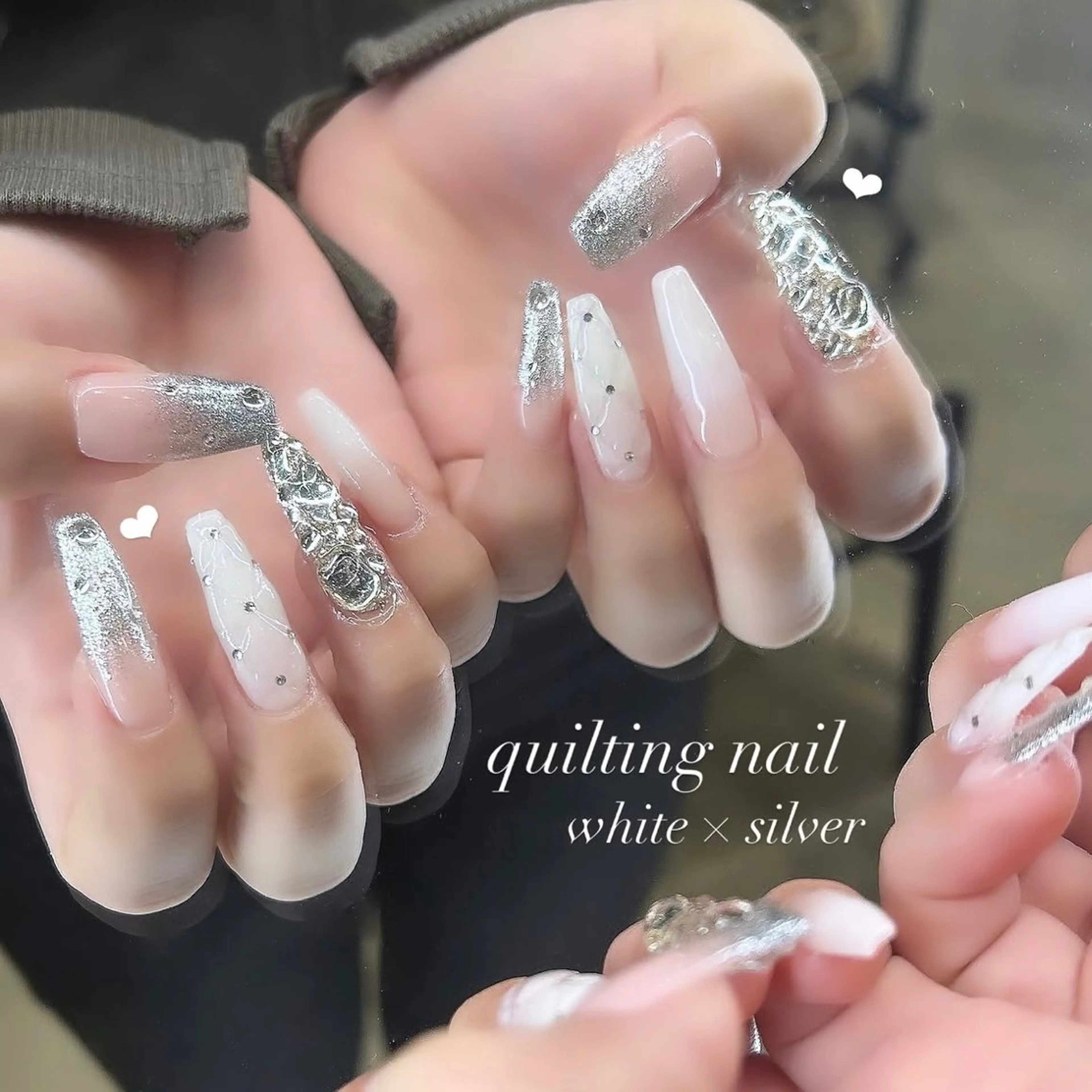 オフ無💞長さ出し10本デザインネイル💞の写真