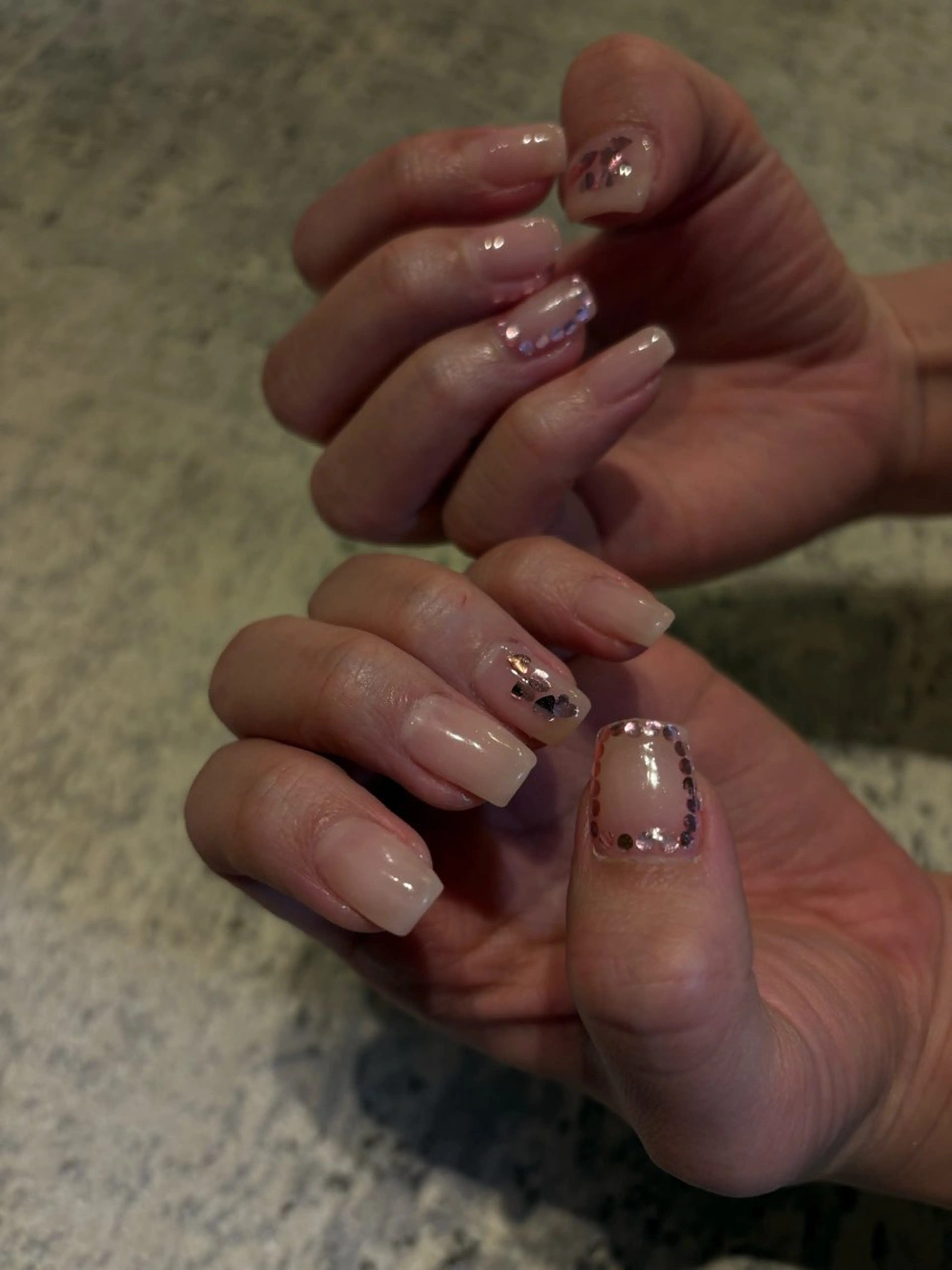 ネイル アートネイル シンプルネイル xoxo_nail 🎀FUKAのネイルデザイン