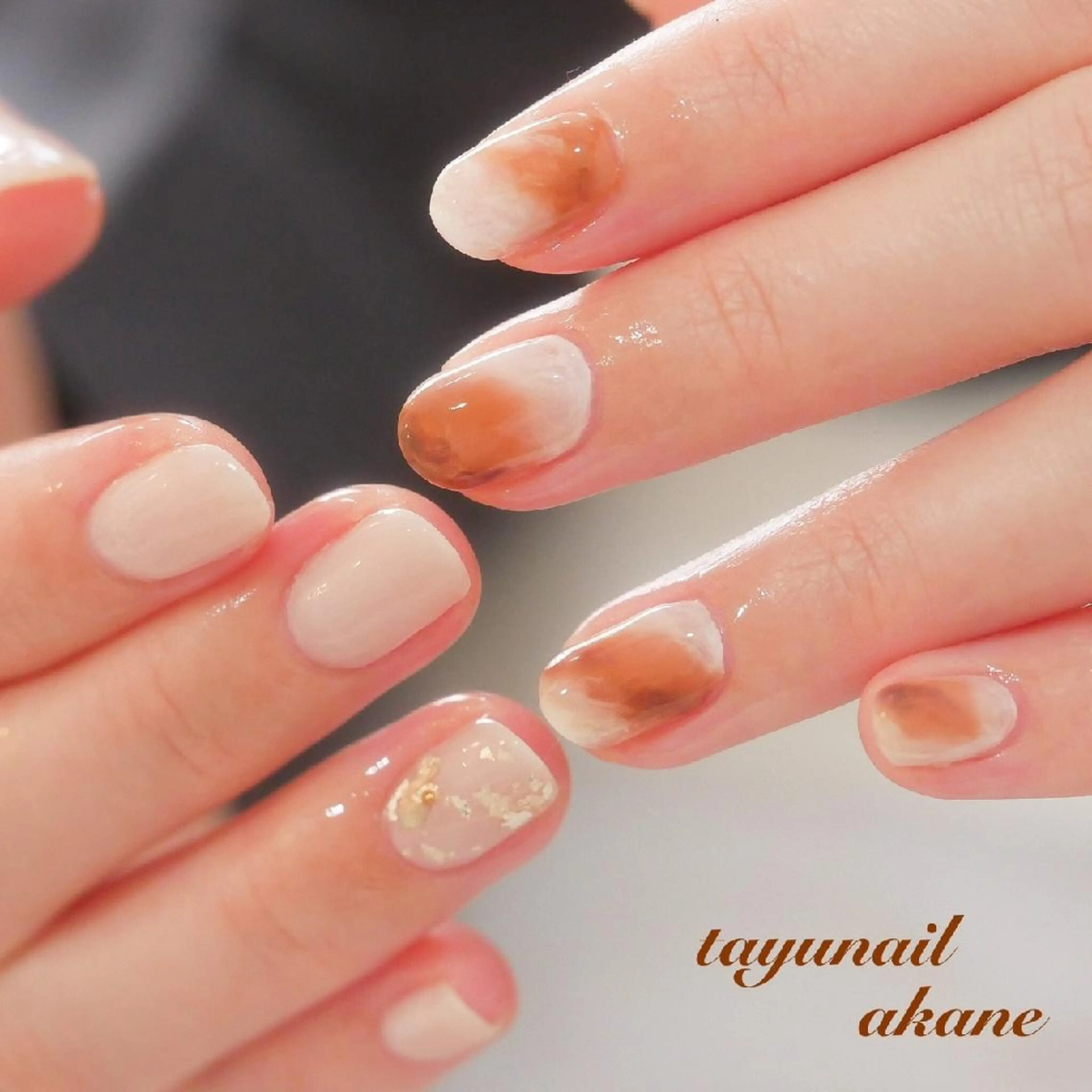 ネイル アートネイル ブルー ジェルネイル パラジェル 冬ネイル ネイルサロン 【たゆnail】のネイルデザイン