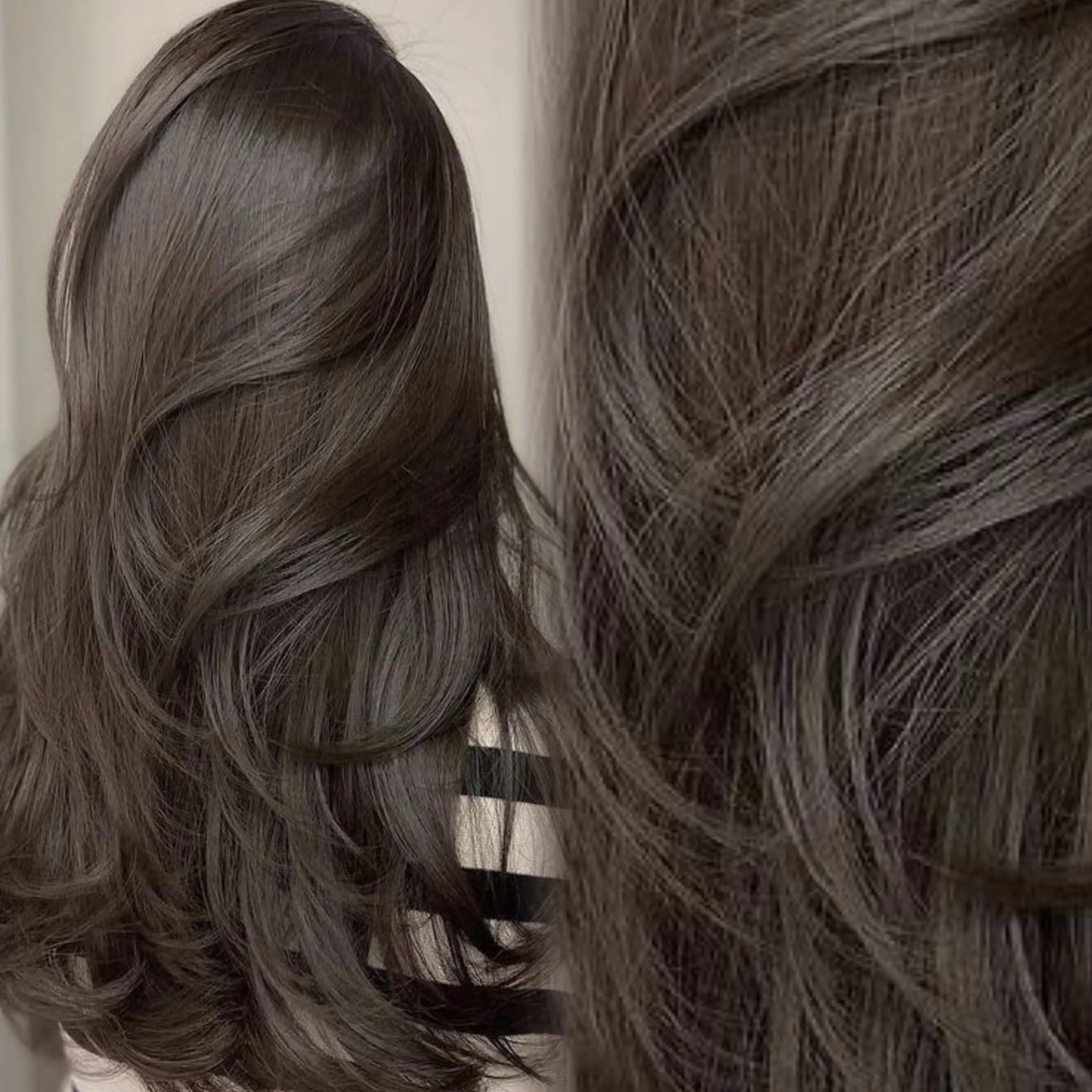 セミロング カラー カット ヘアカラー トリートメント RYU韓国ヘア/レイ ヤー/透明感艶カラーのヘアスタイル