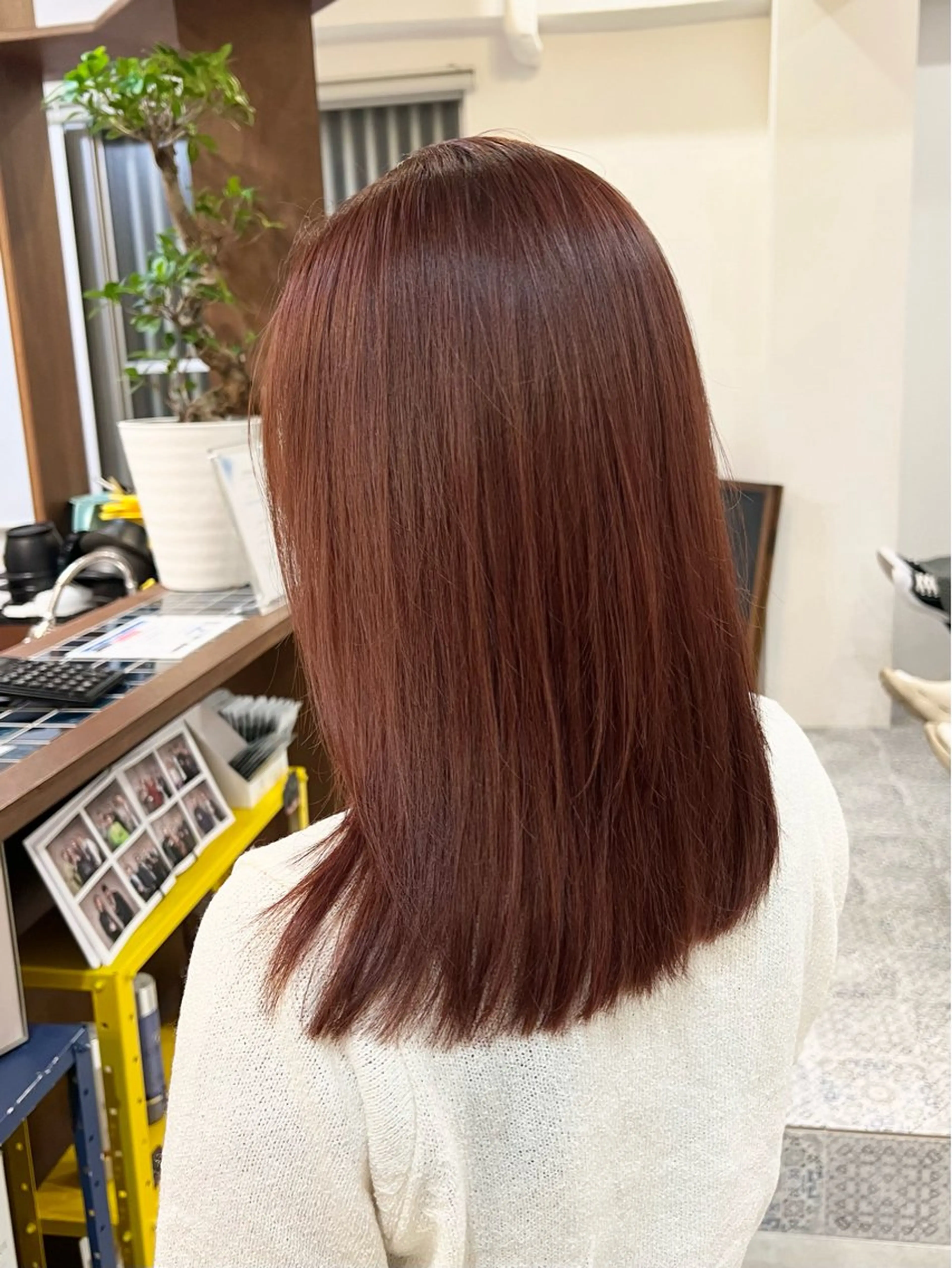 セミロング カラー ブリーチ ブリーチなしカラー ヘアカラー Ami ブリーチ/ハイトーンのヘアスタイル