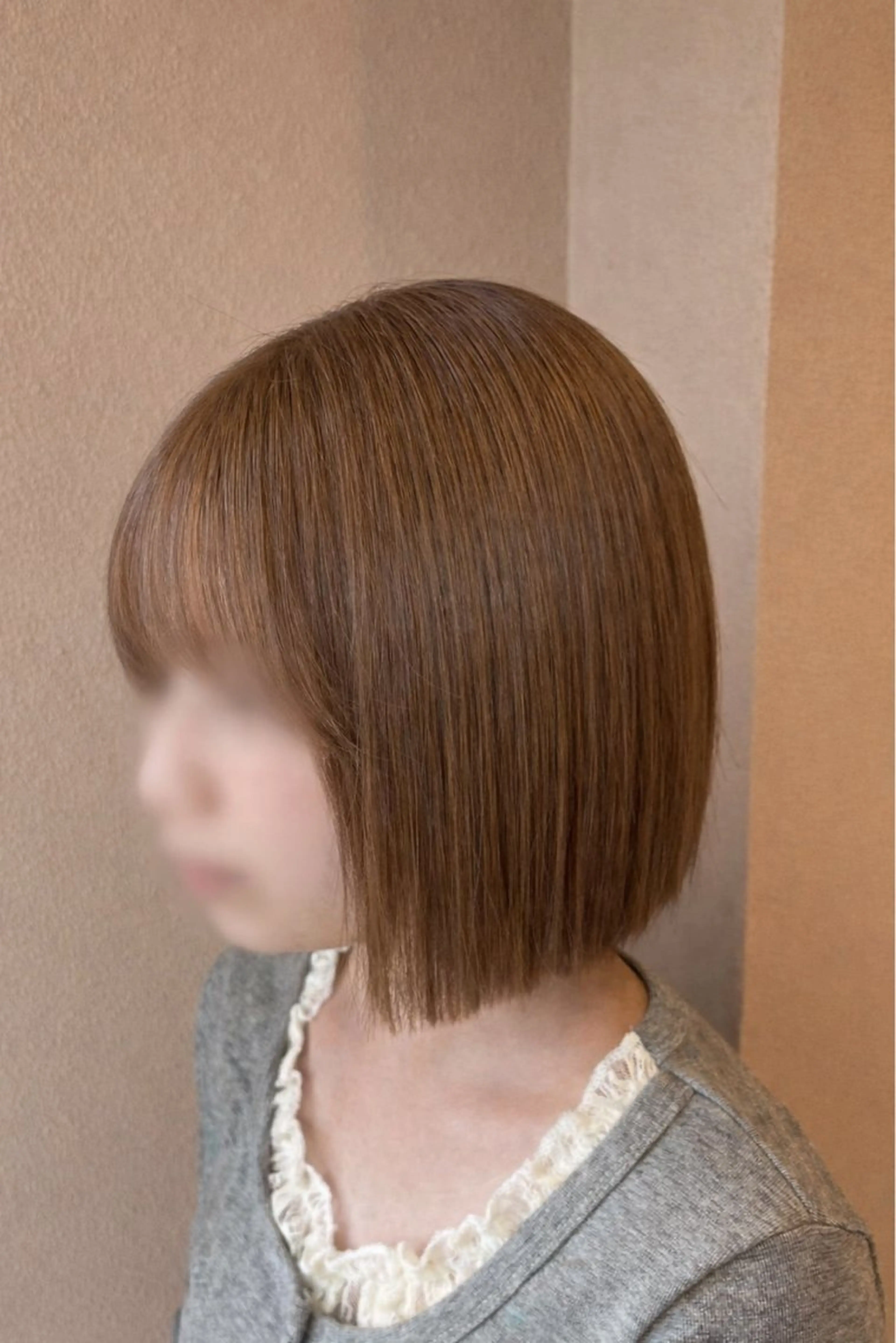 ミディアム カラー カット ヘアカラー トリートメント 💚 AKI 💚のヘアスタイル