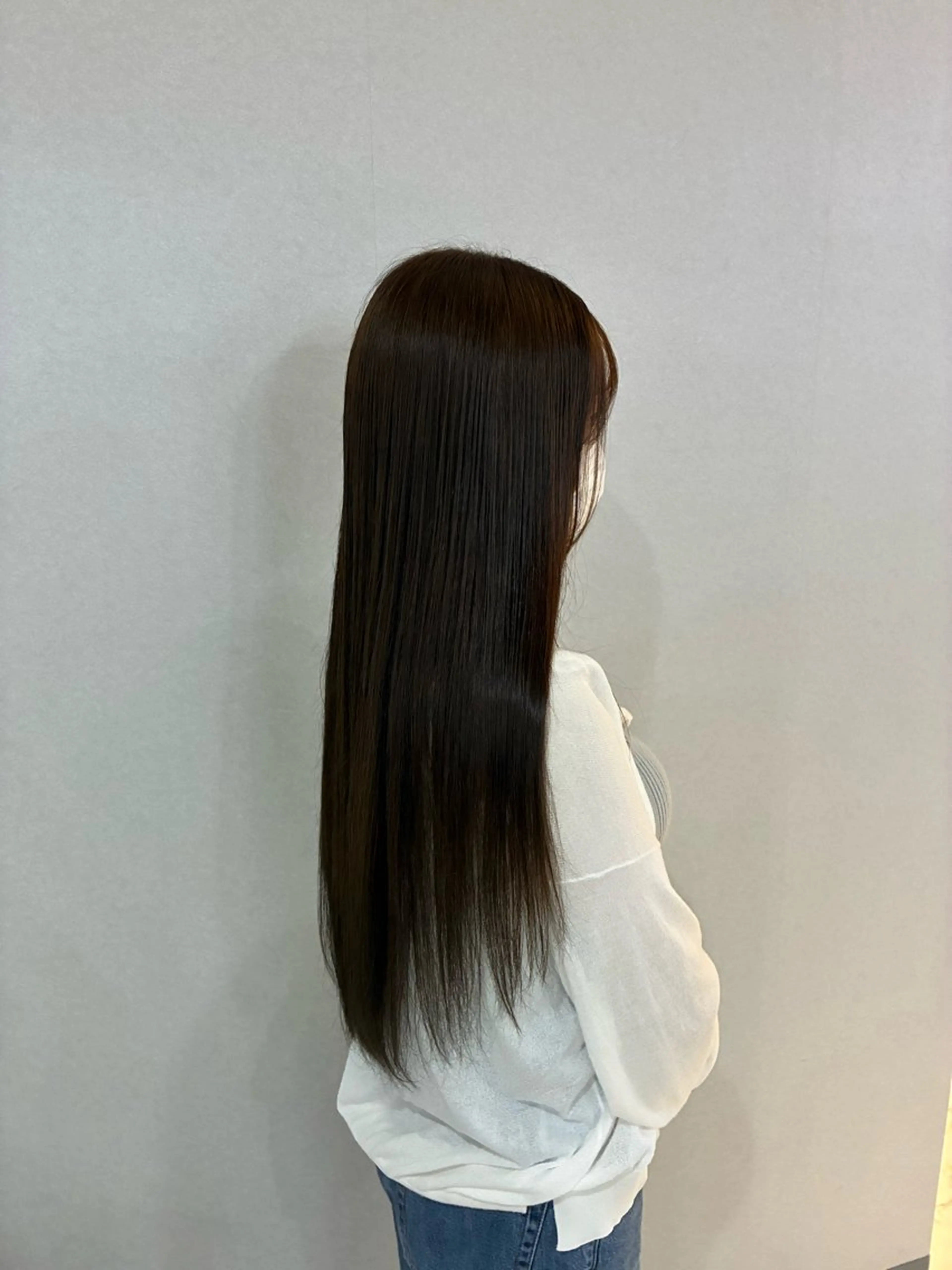 ロング カラー ブラウンカラー 透明感カラー ハナダ メイのヘアスタイル