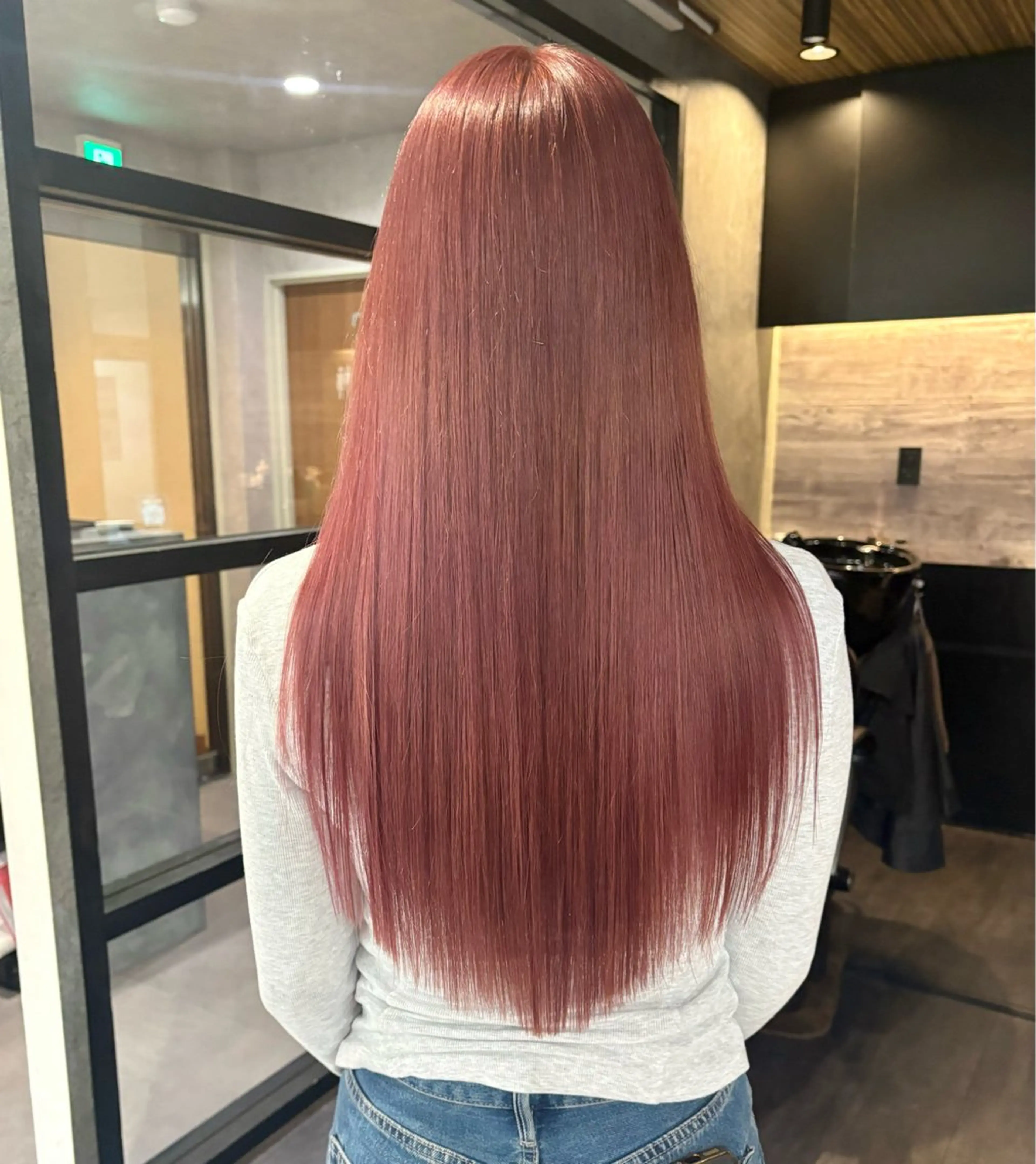 ロング カット ヘアカラー レイヤーカット/韓国 /艶髪/ダブルカラーのヘアスタイル