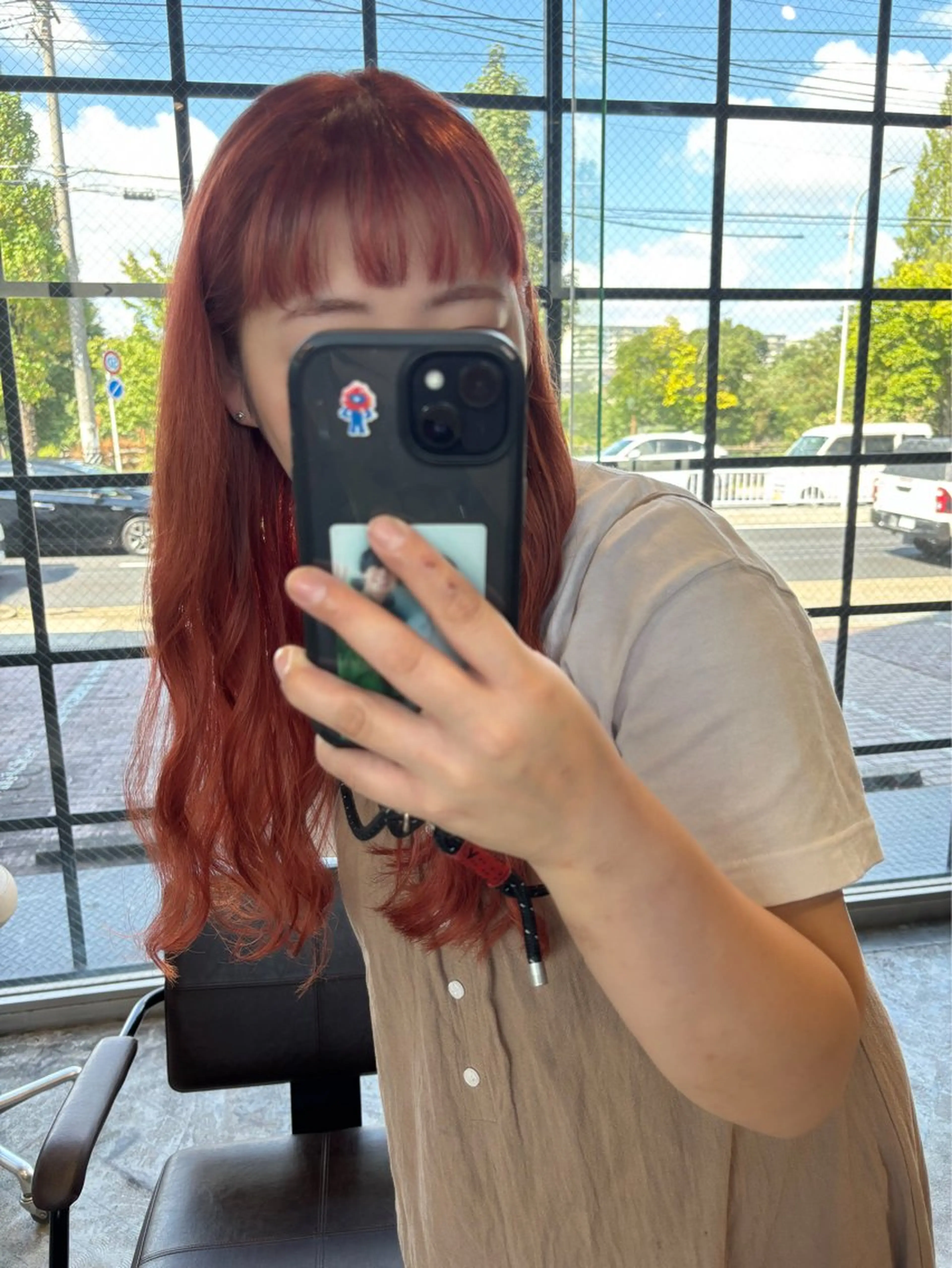 カラー ブリーチ はっとり ななせのヘアスタイル