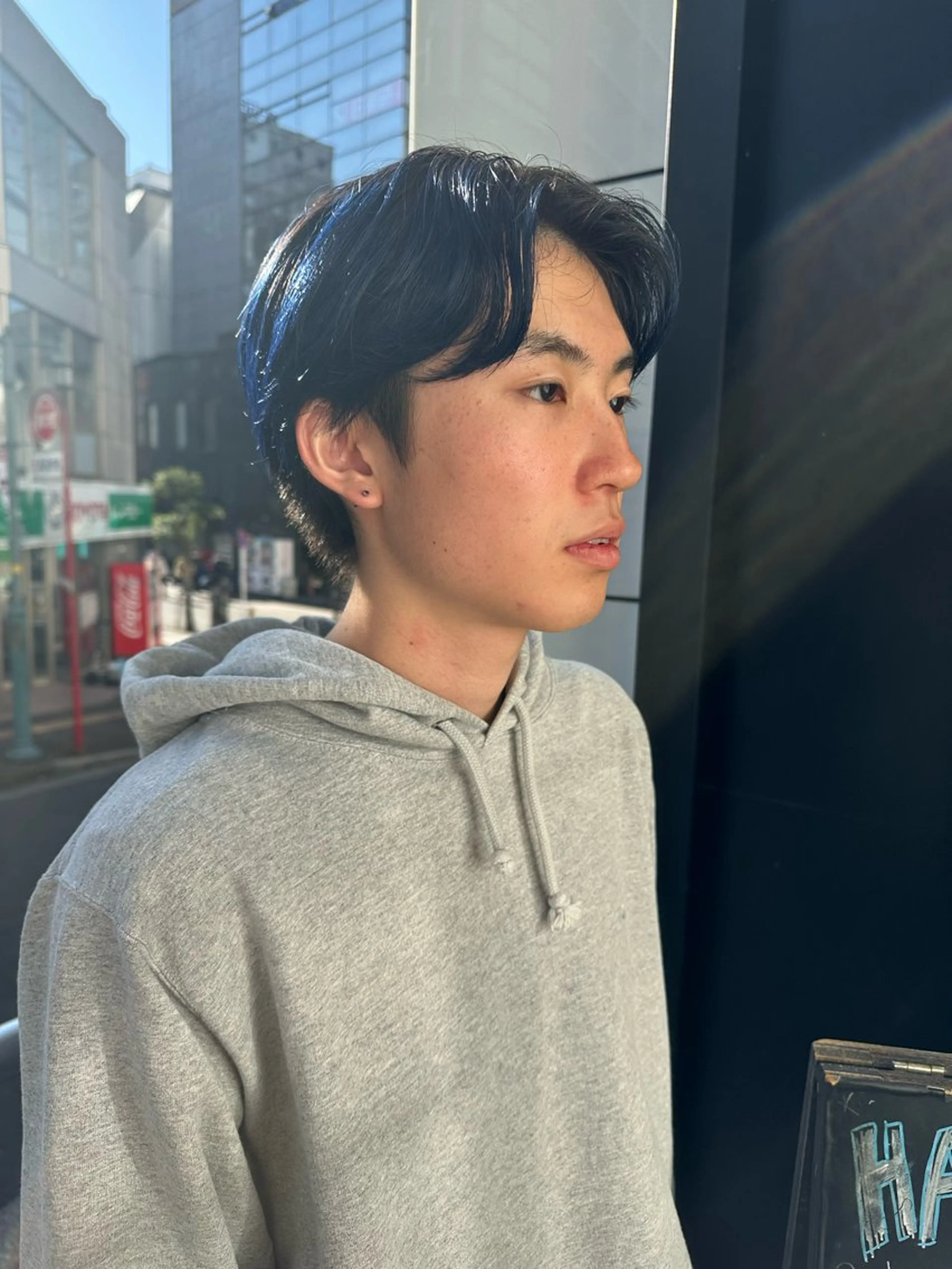 ショート カラー メンズ メンズブリーチ メンズハイトーン メンズインナーカラー ブリーチ ケアブリーチ Rei/ 縮毛矯正/ ハイライトカラー募集のヘアスタイル