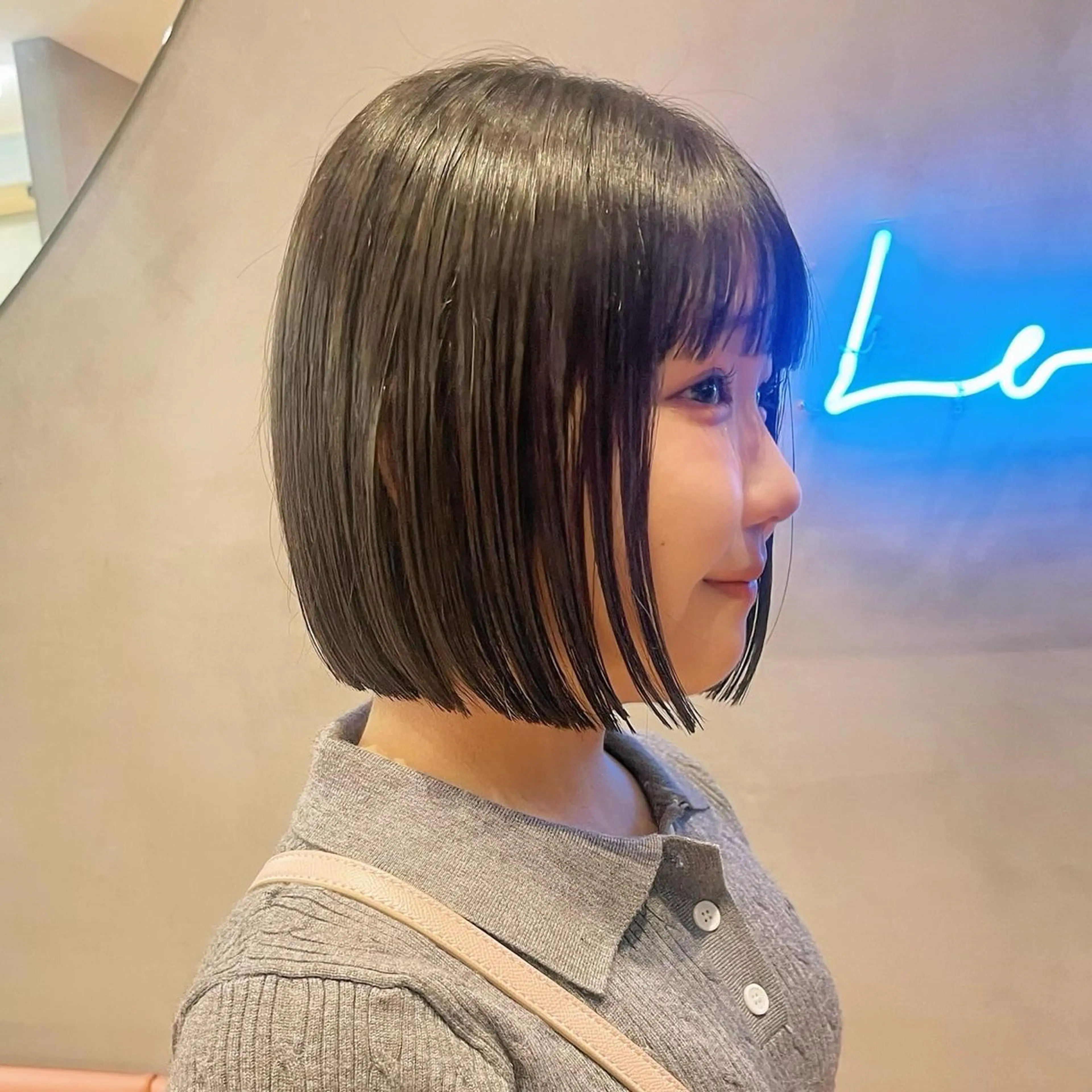 ショート Misaki /ボブ/縮毛矯正のヘアスタイル