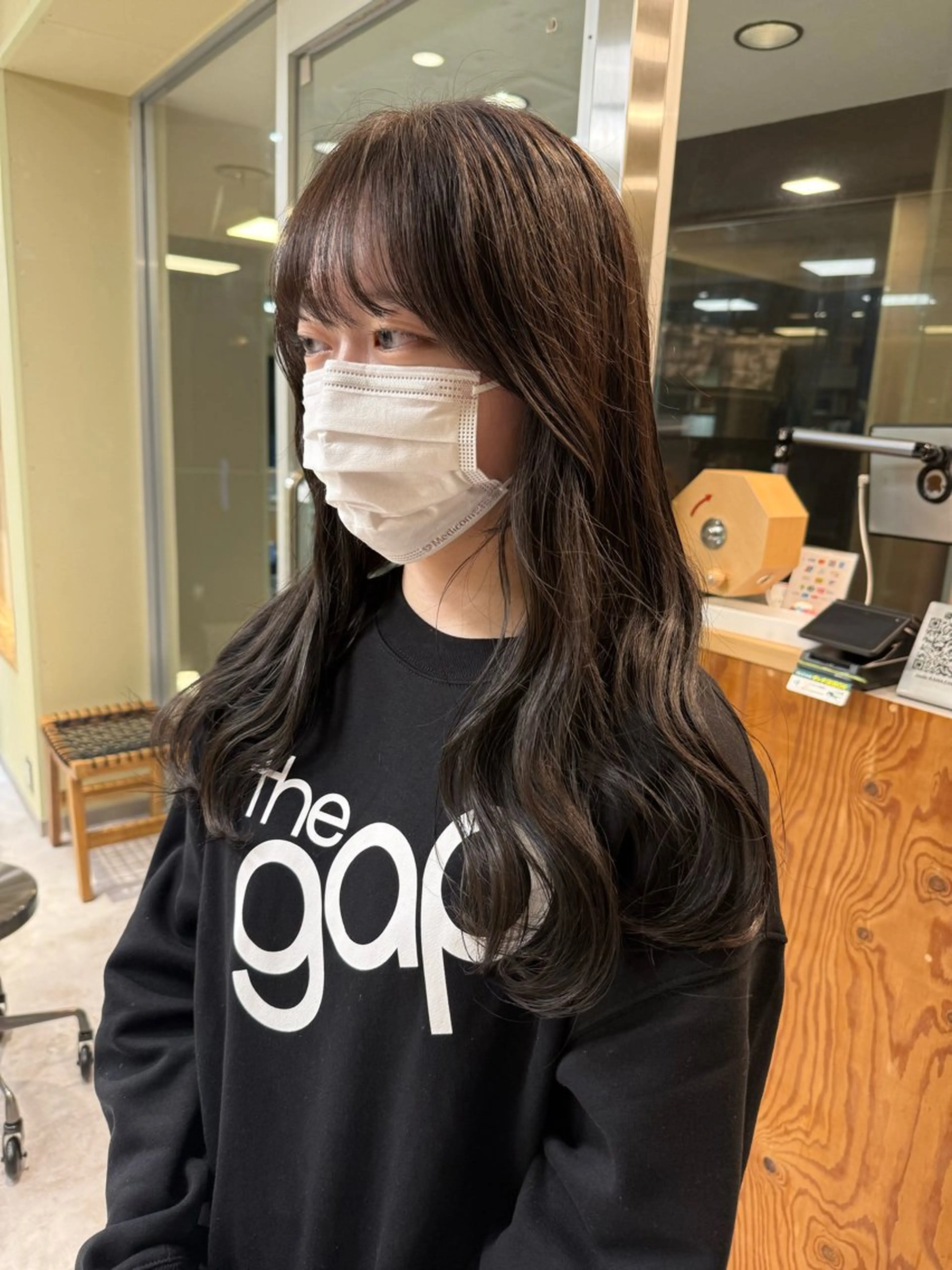 ロング カラー カット ヘアカラー トリートメント 伶風/ボブ/ ハッシュカットのヘアスタイル