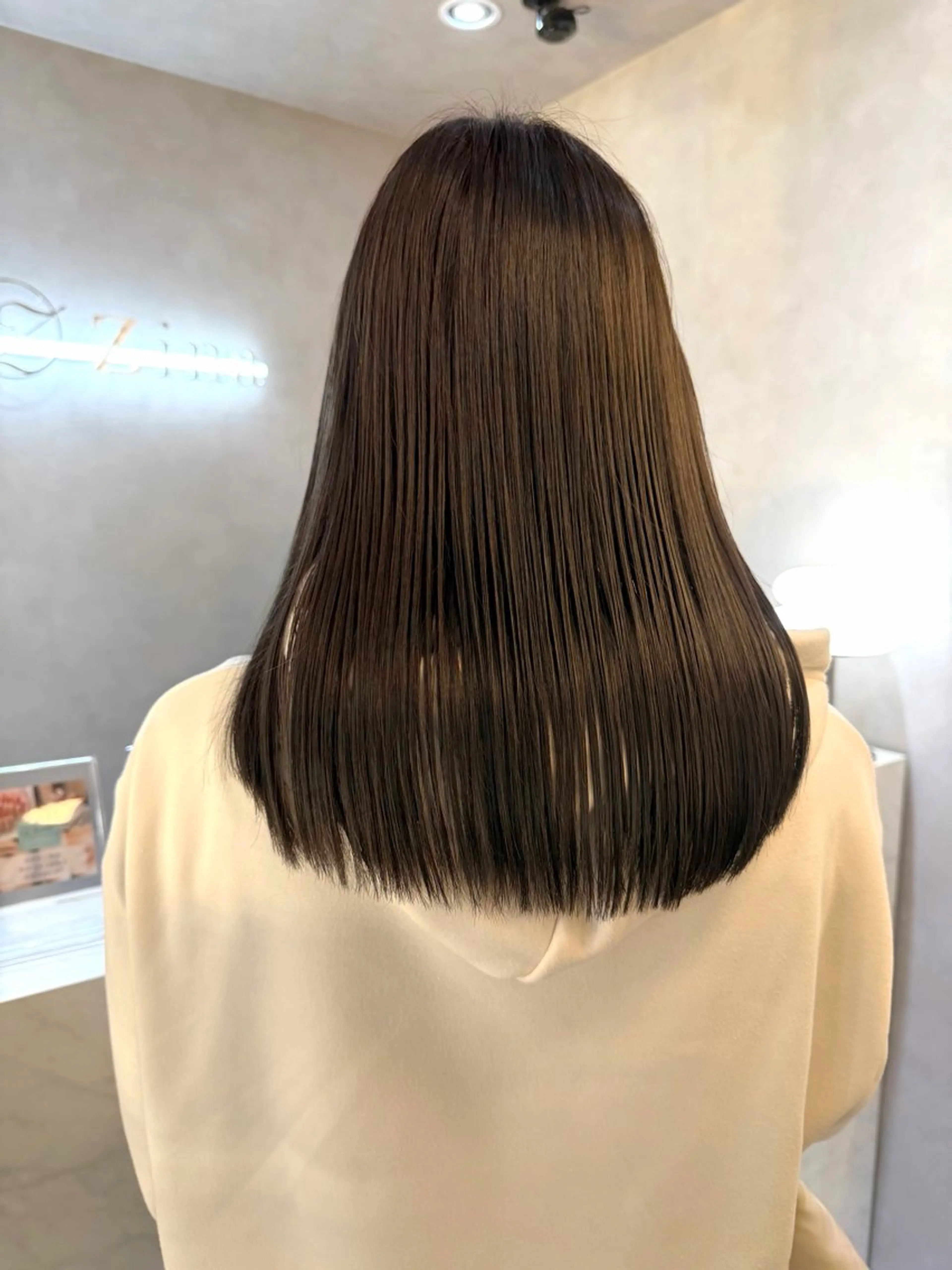 セミロング カラー カット ヘアカラー トリートメント 🎀髪質改善/艶髪/ 艶カラー🎀浅田涼風のヘアスタイル