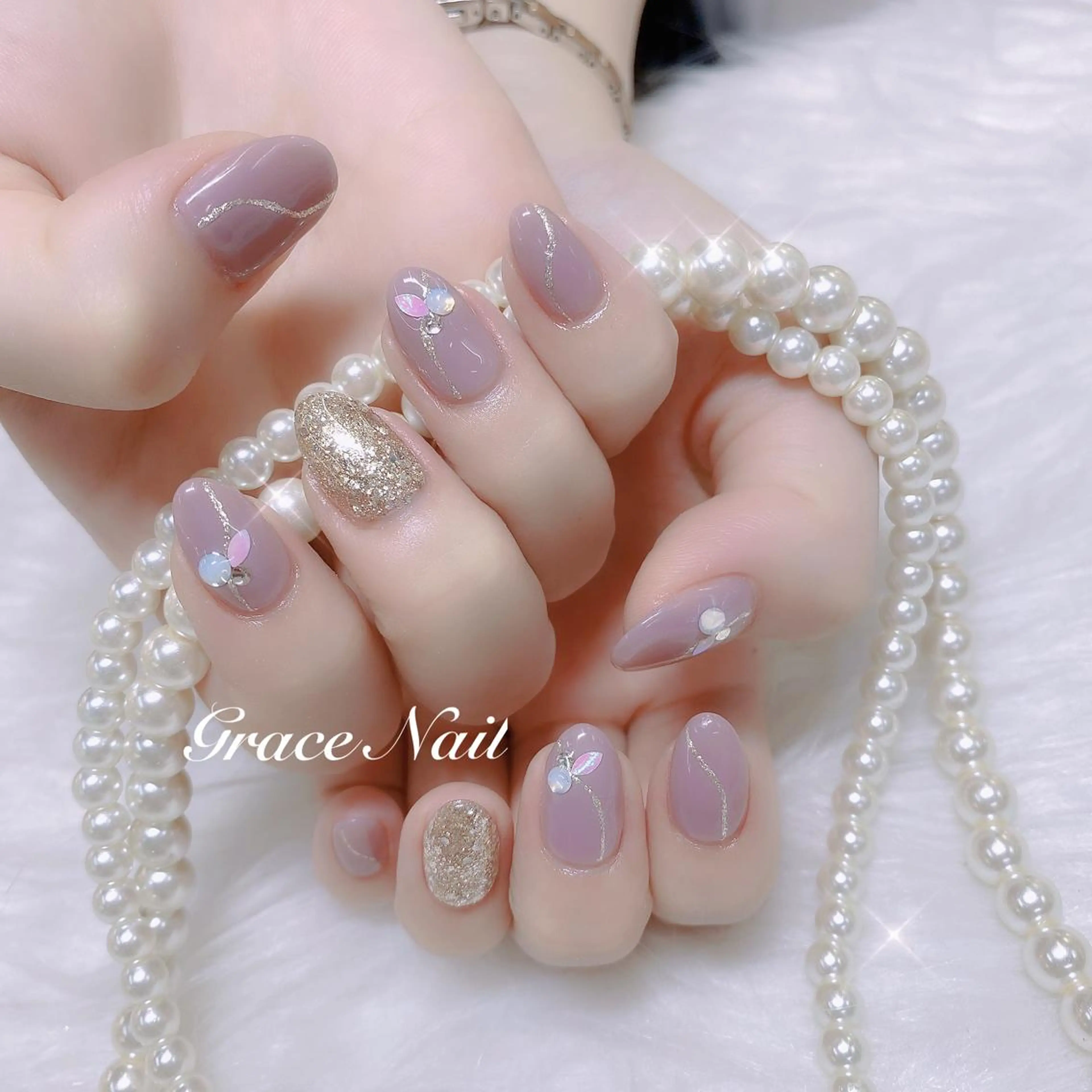 ネイル ハンドネイル ☆*。Grace Nail。*☆のネイルデザイン