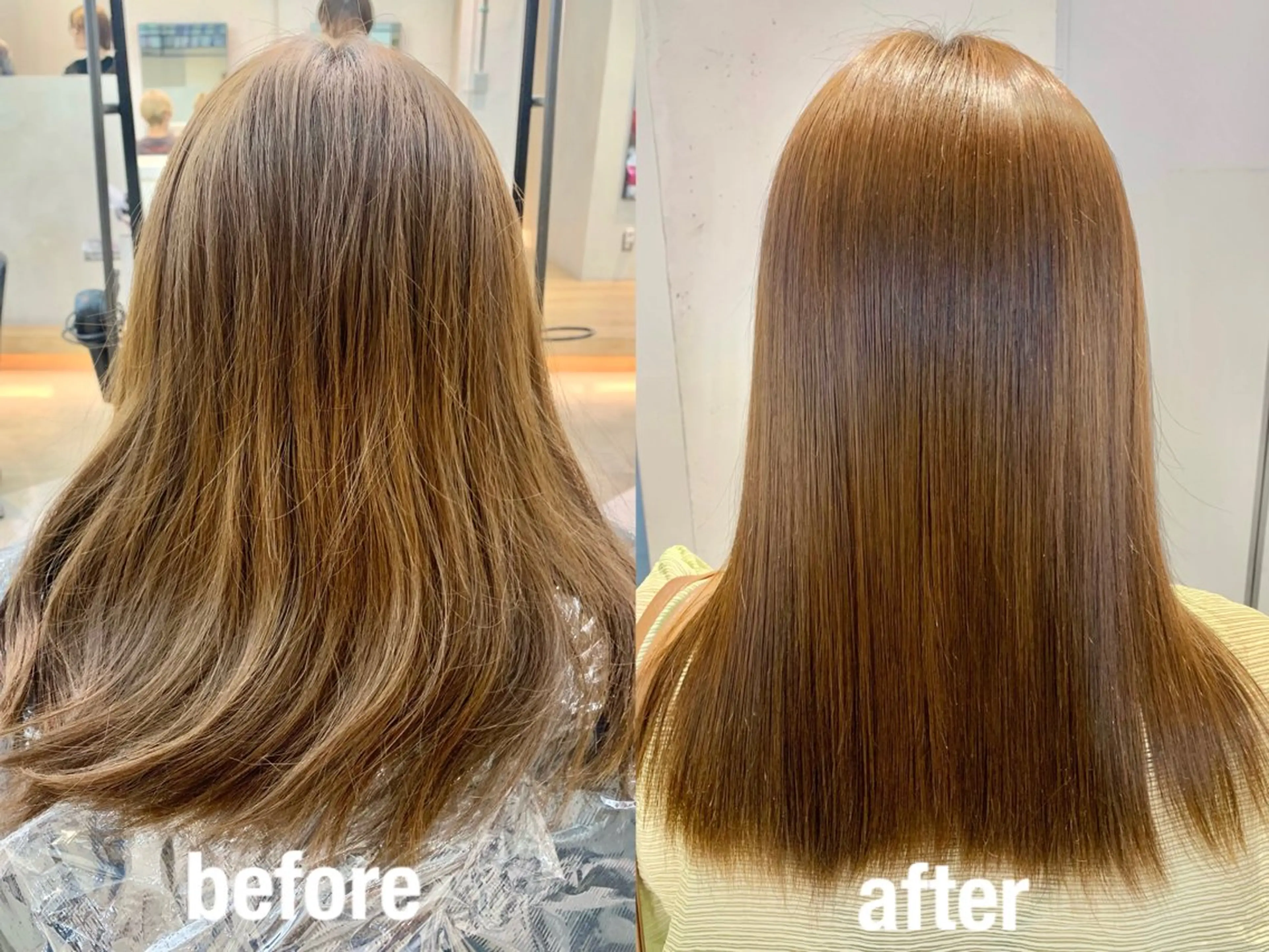 セミロング パーマ セミロングパーマ 酸性ストレート ストレートパーマ 縮毛矯正 トリートメント Kureha/ネイル トレンドヘアのマツエク・マツパデザイン