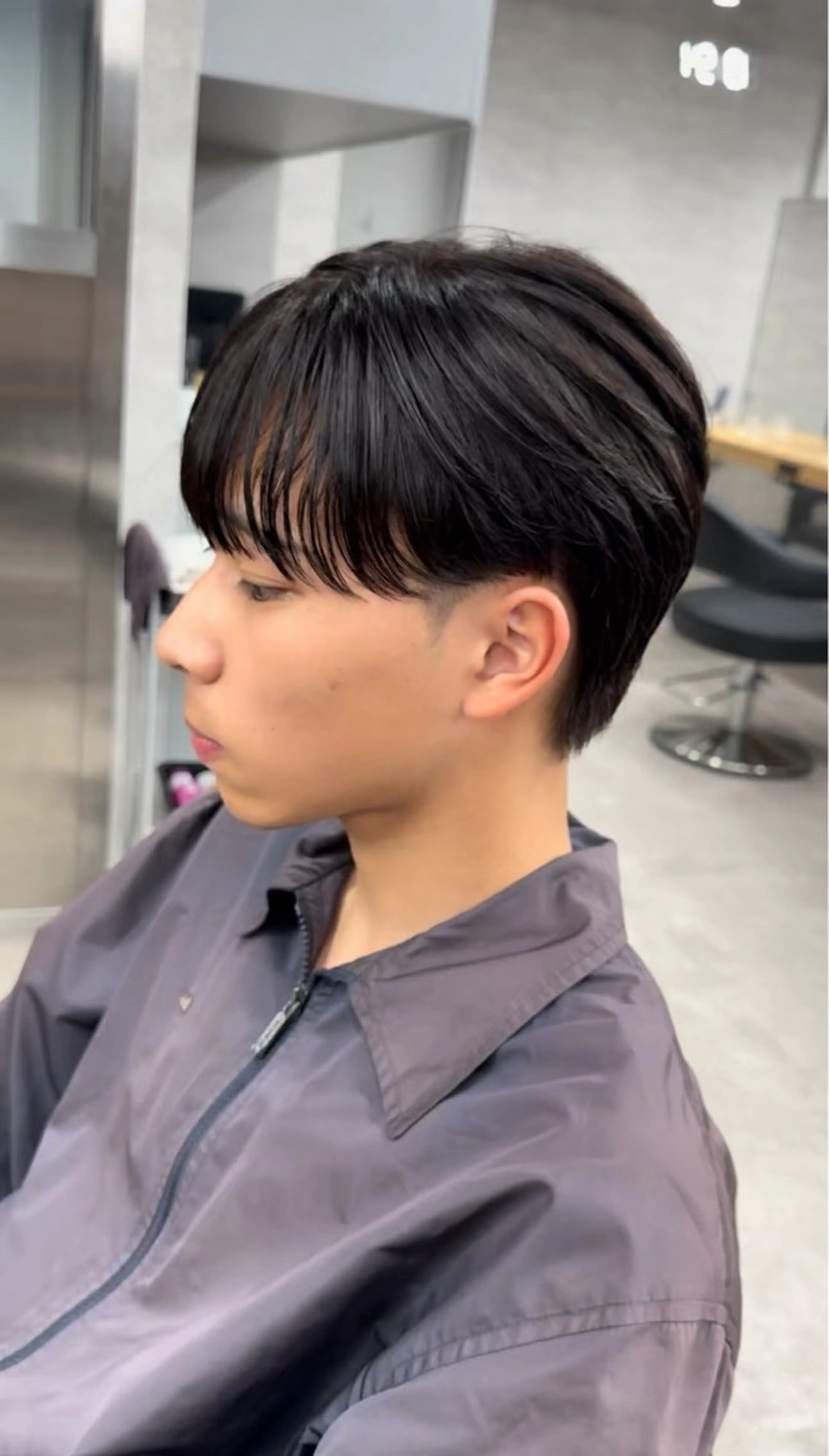 ショート メンズ センターパート マッシュ シースルーマッシュ 【パーマ率90%】 サエキカズマのヘアスタイル
