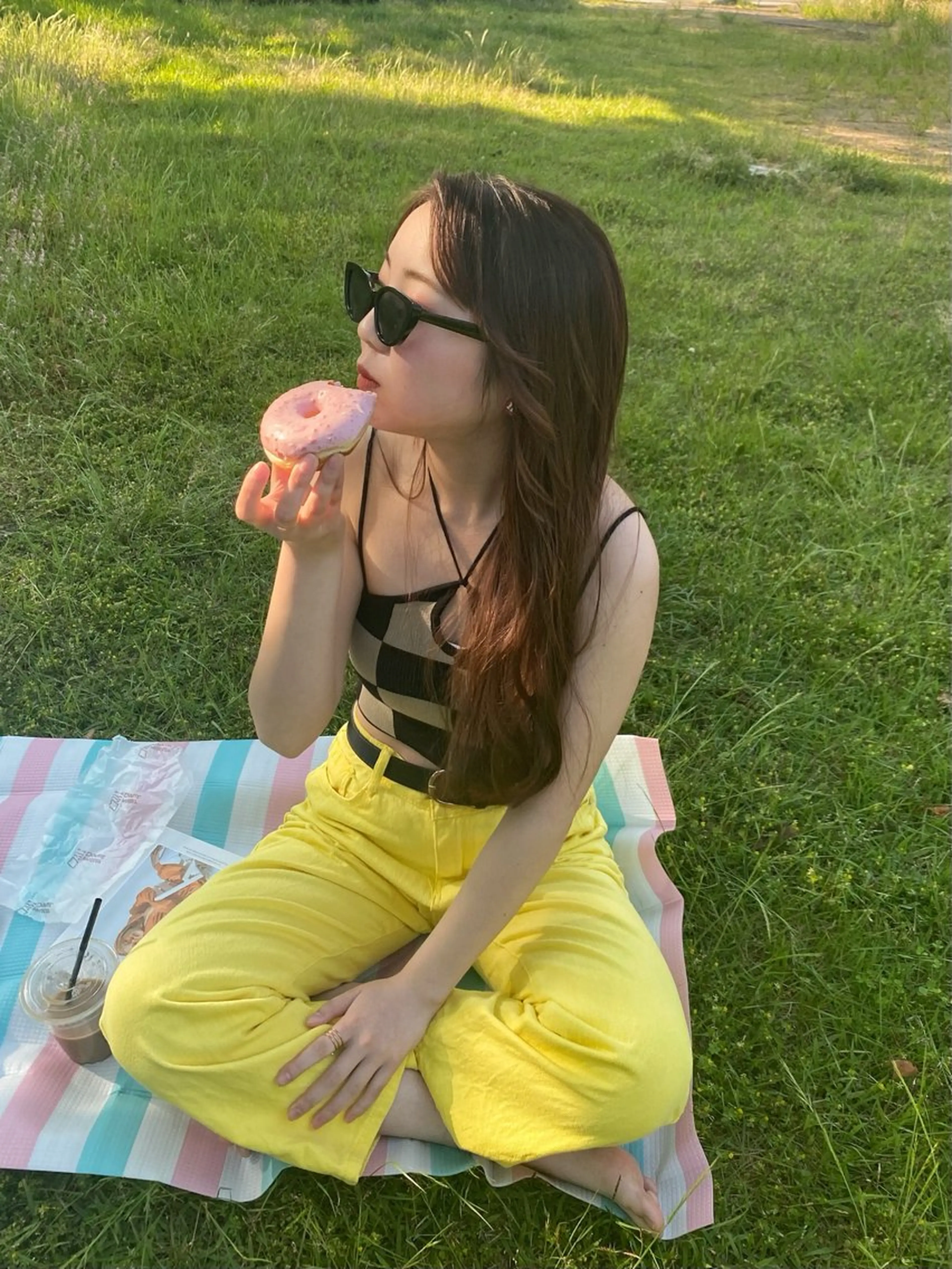 セミロング ヘアアレンジ 🌺Konami /透明感カラーのヘアスタイル