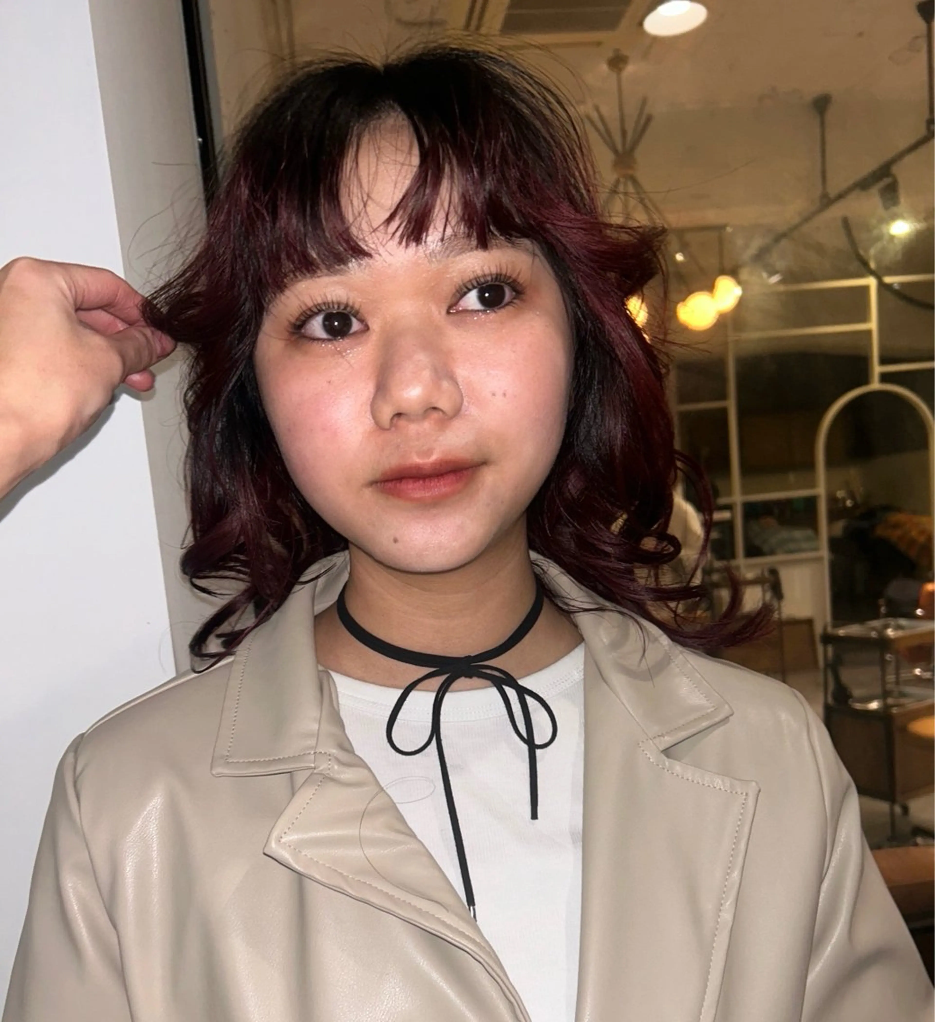 セミロング 市川 蘭のヘアスタイル