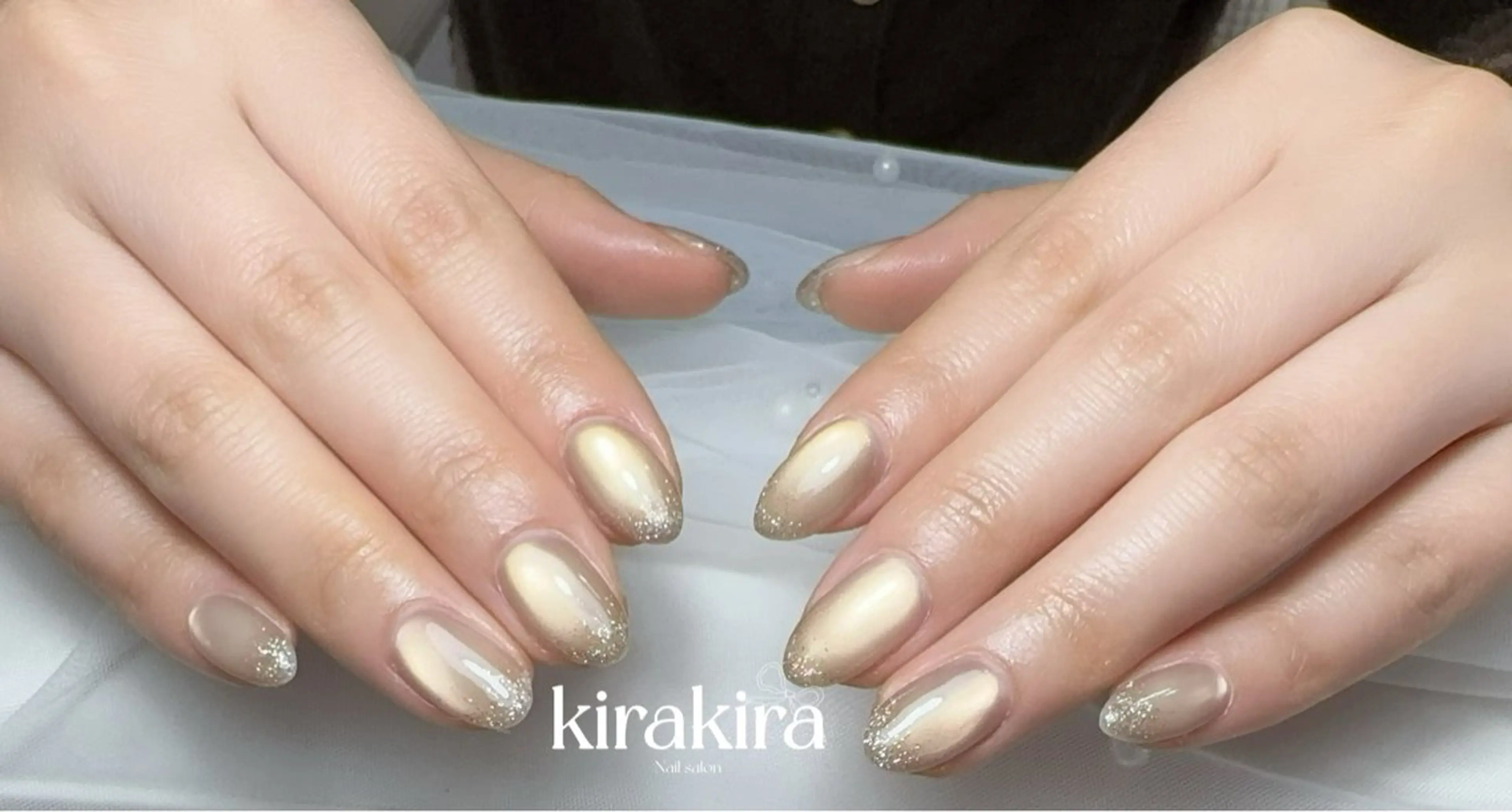 ネイル 入学式 フットネイル グラデーション 卒業式 キラキラネイル Kirakira Nail salonのネイルデザイン