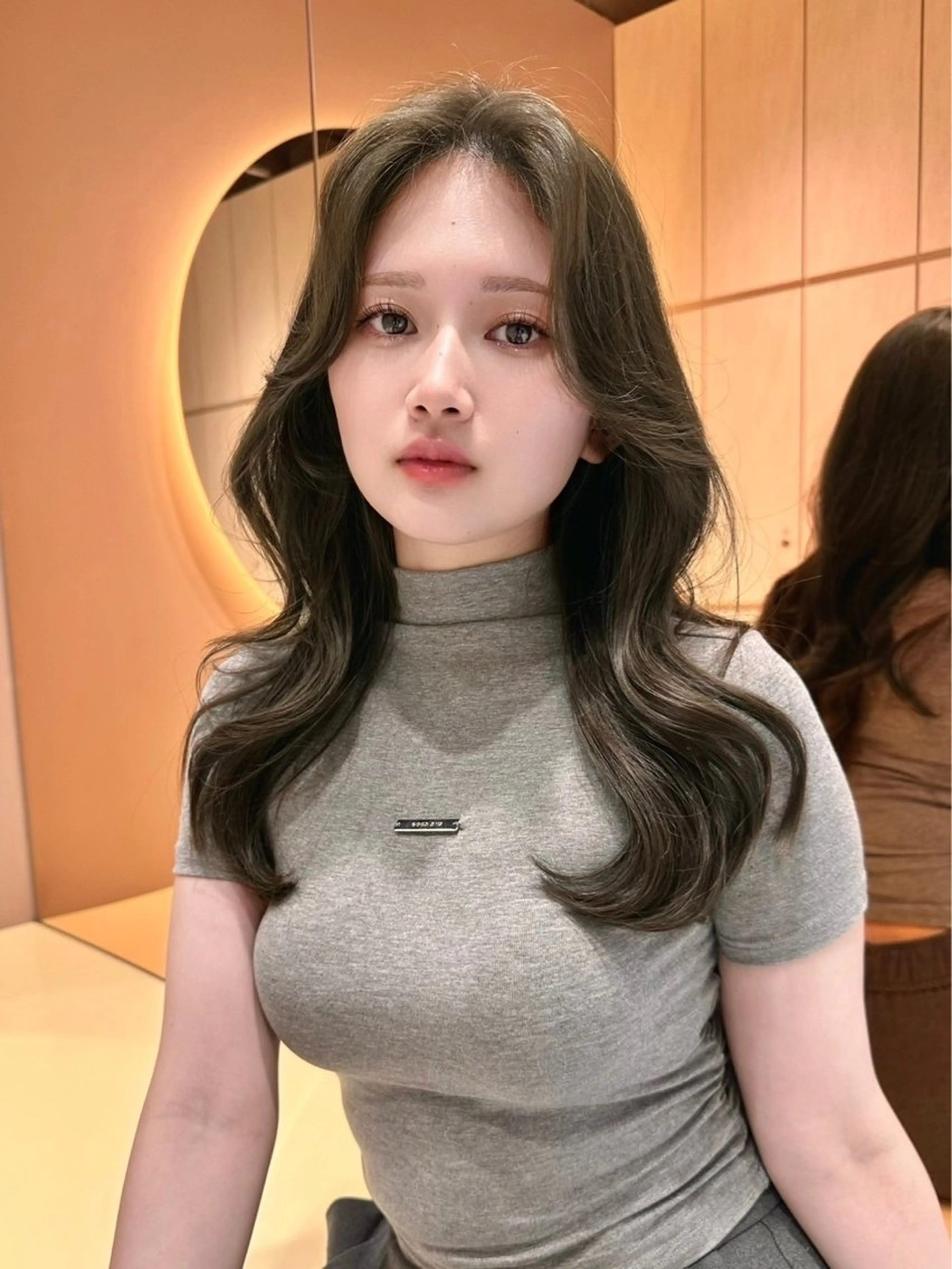 セミロング カラー 縮毛矯正ブリーチなし 🍒❤ゆうきのヘアスタイル