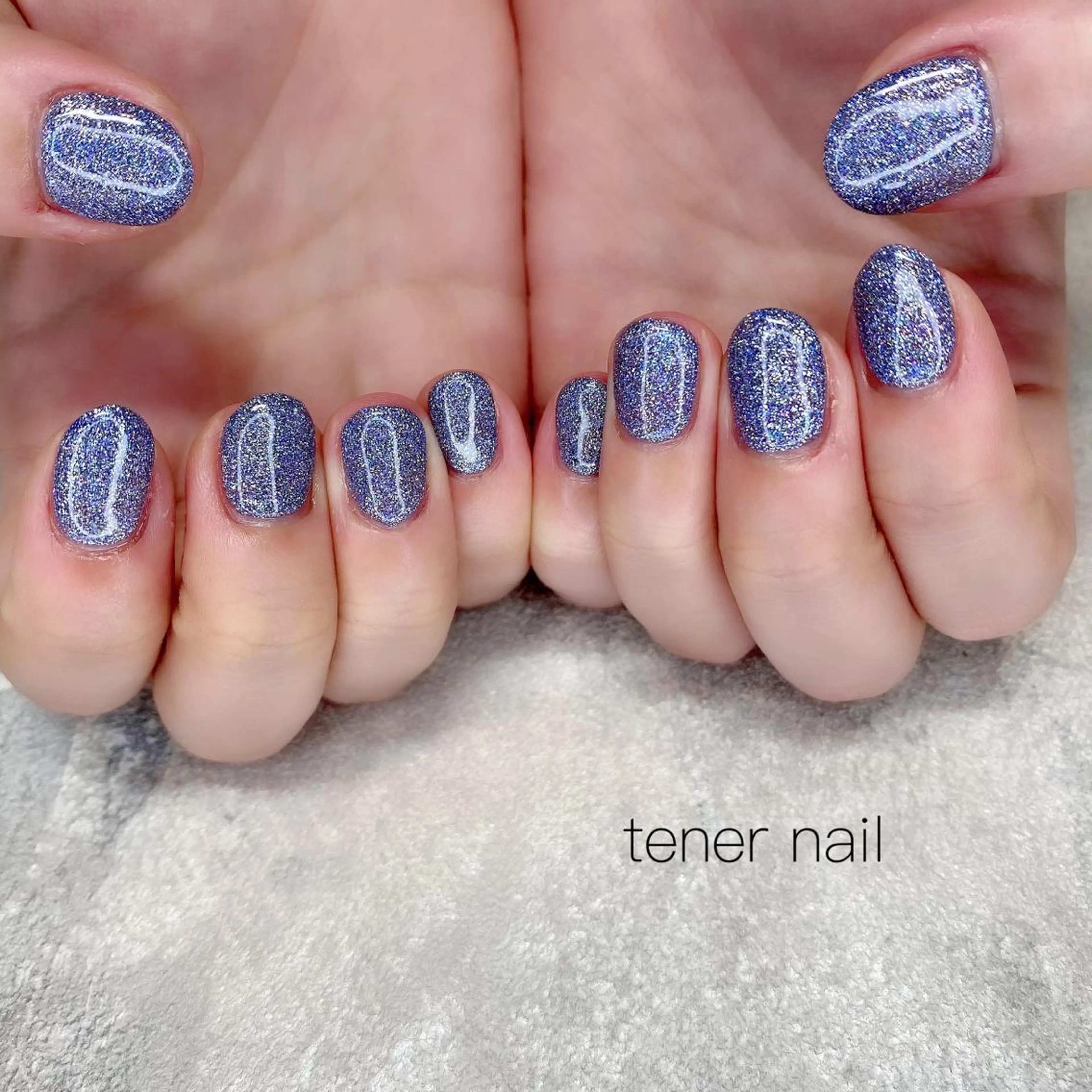 ネイル フラッシュネイル ラメ(グリッター) ワンカラーネイル テネルネイル tener nailのネイルデザイン