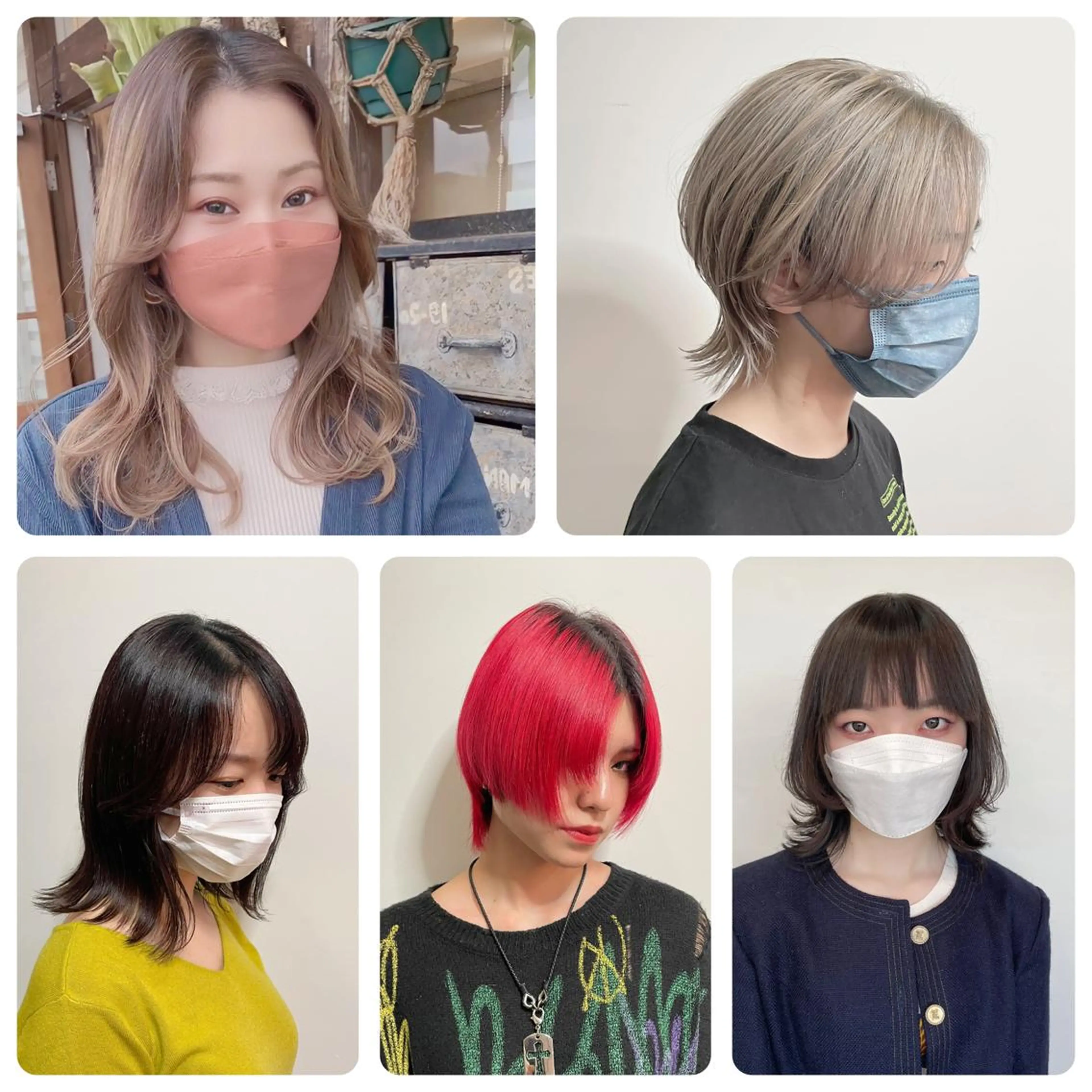 ミディアム レイヤーカット 奥田 誠司のヘアスタイル