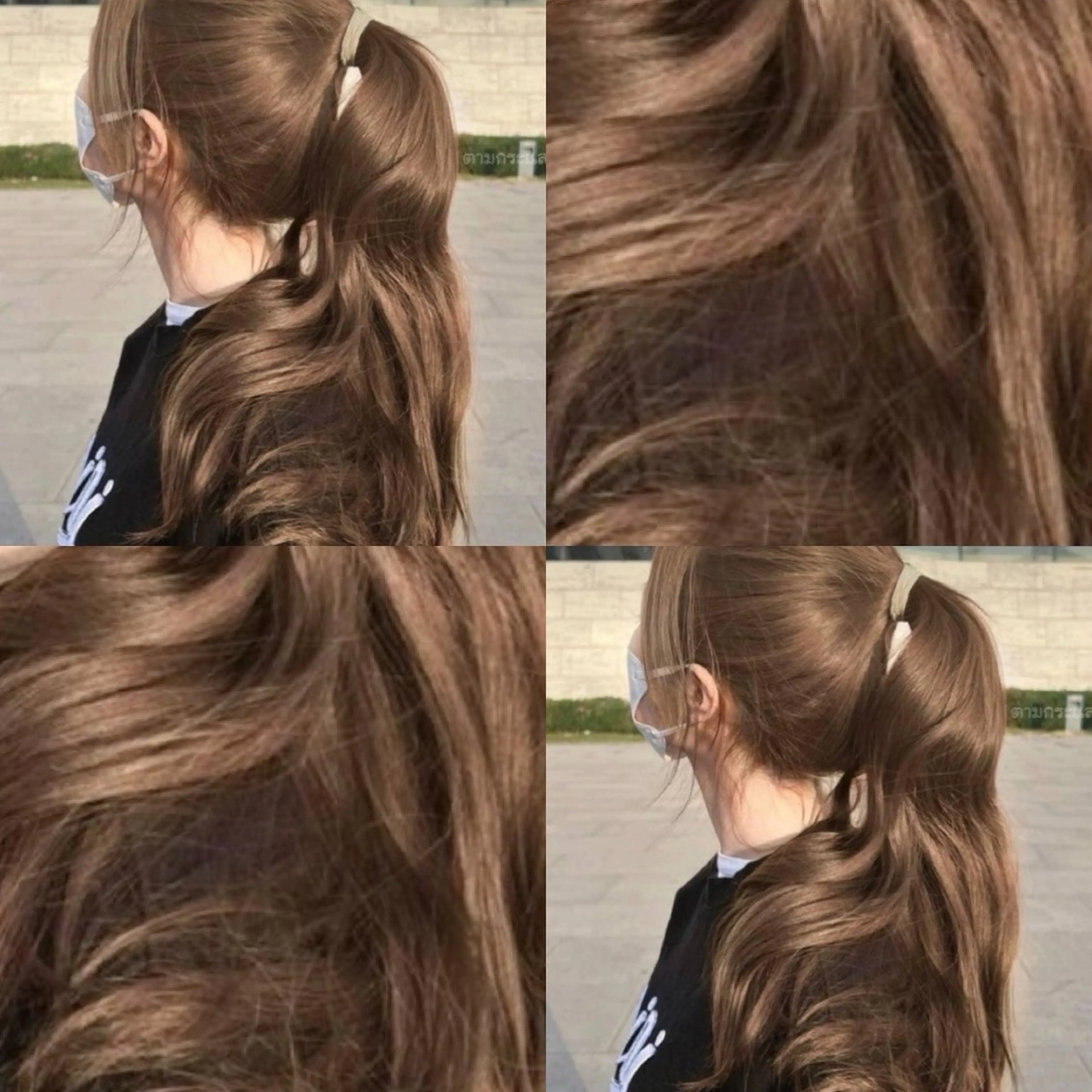 ロング カラー ヘアアレンジ ベージュカラー ブリーチ ブラウンカラー 透明感カラー ミルクティーベージュ ブリーチなしカラー/ 髪質改善/寺門束のヘアスタイル