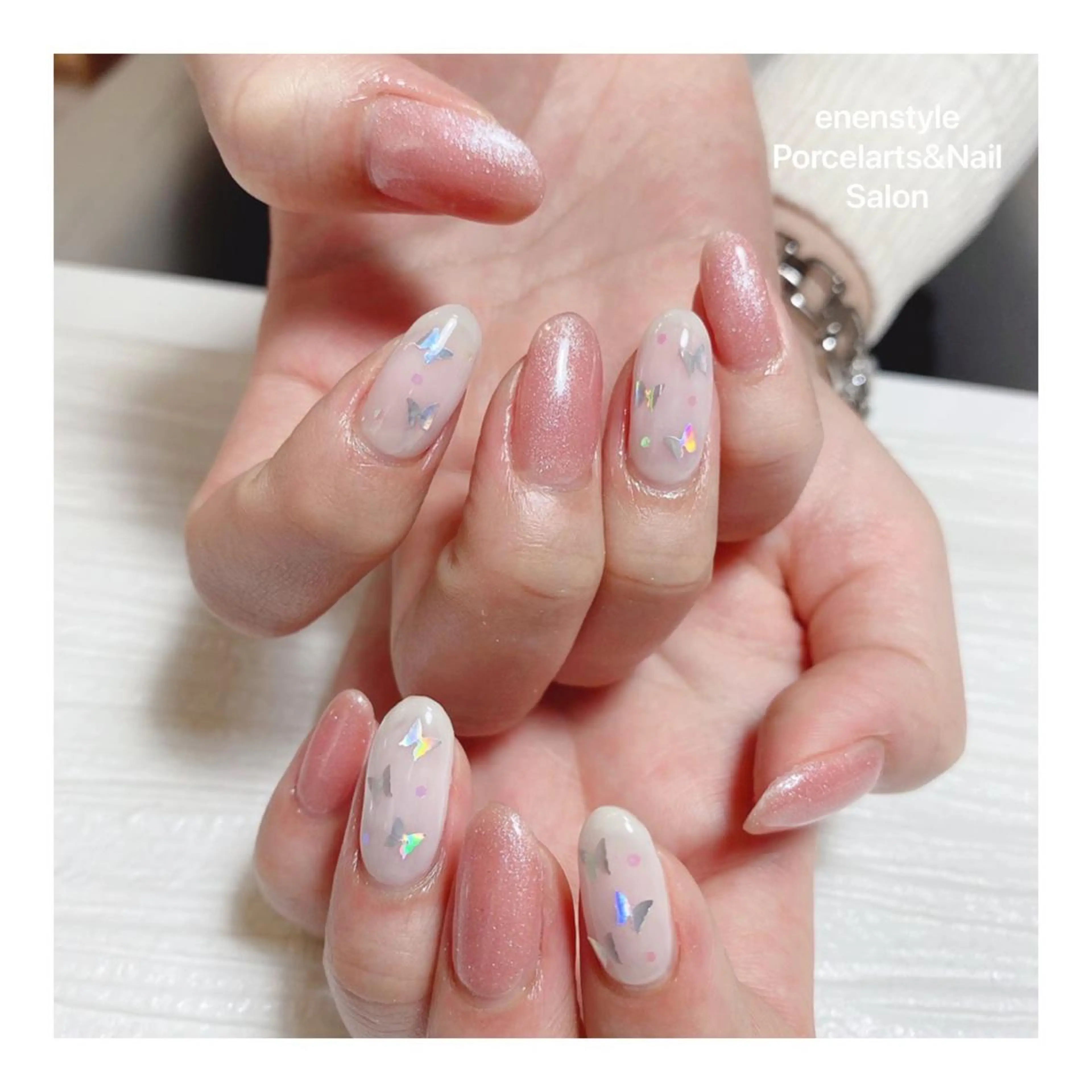 ミディアム ネイル ハンドネイル 👑enen style👑のネイルデザイン