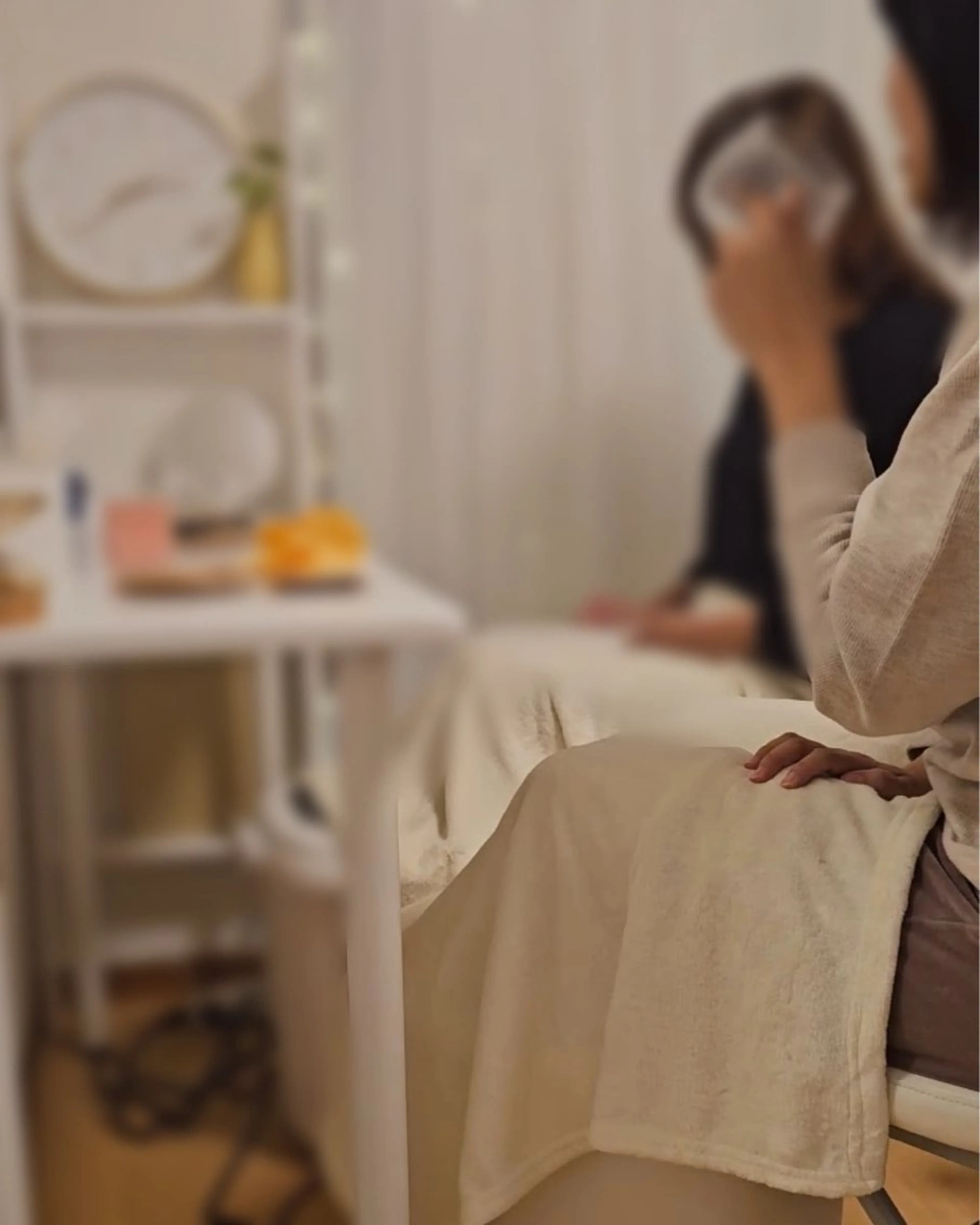 肩もみ付きエプソムソルトペア足湯の写真