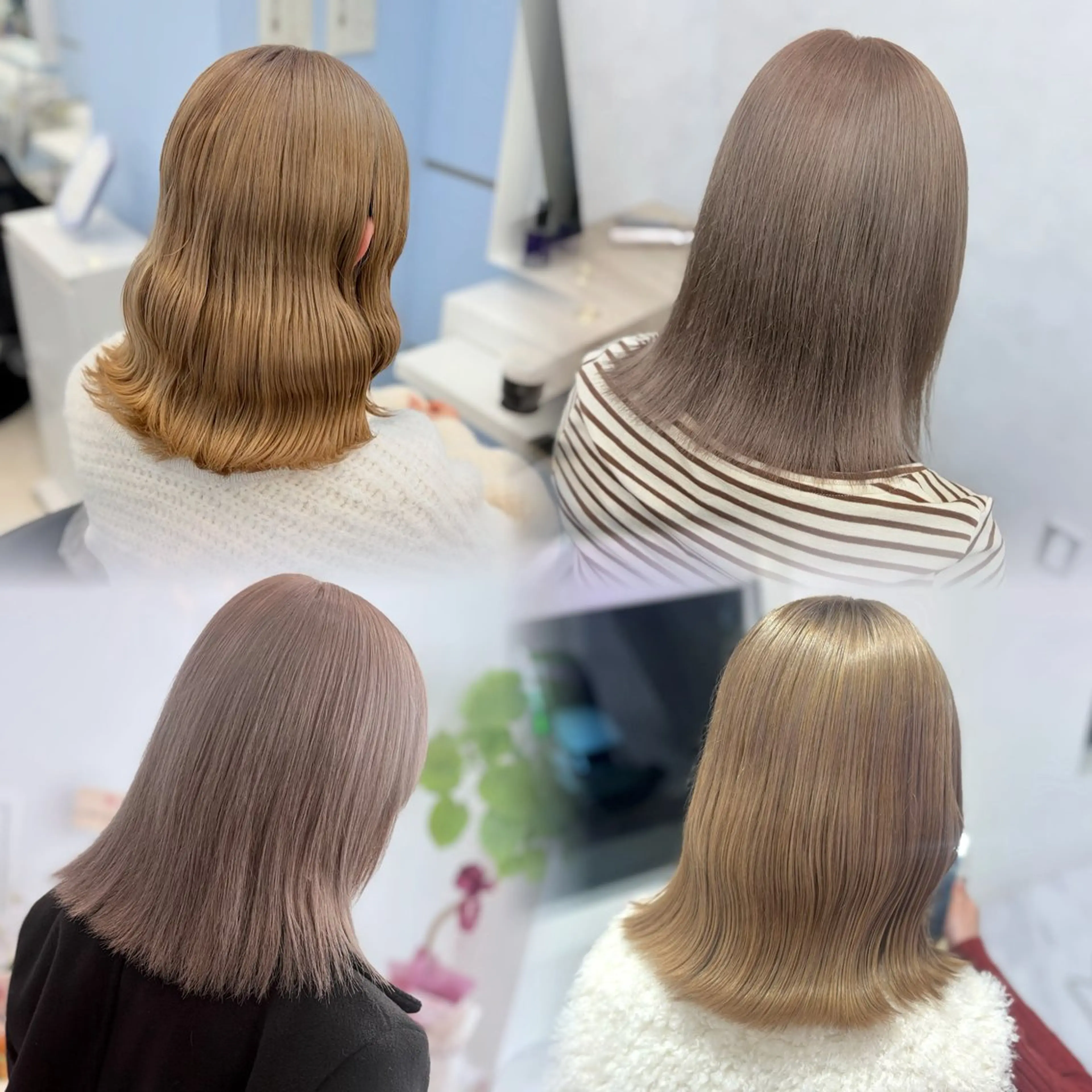 ［ リタッチブリーチ+オンカラー+4step Aujua treatment🫧 ］の写真