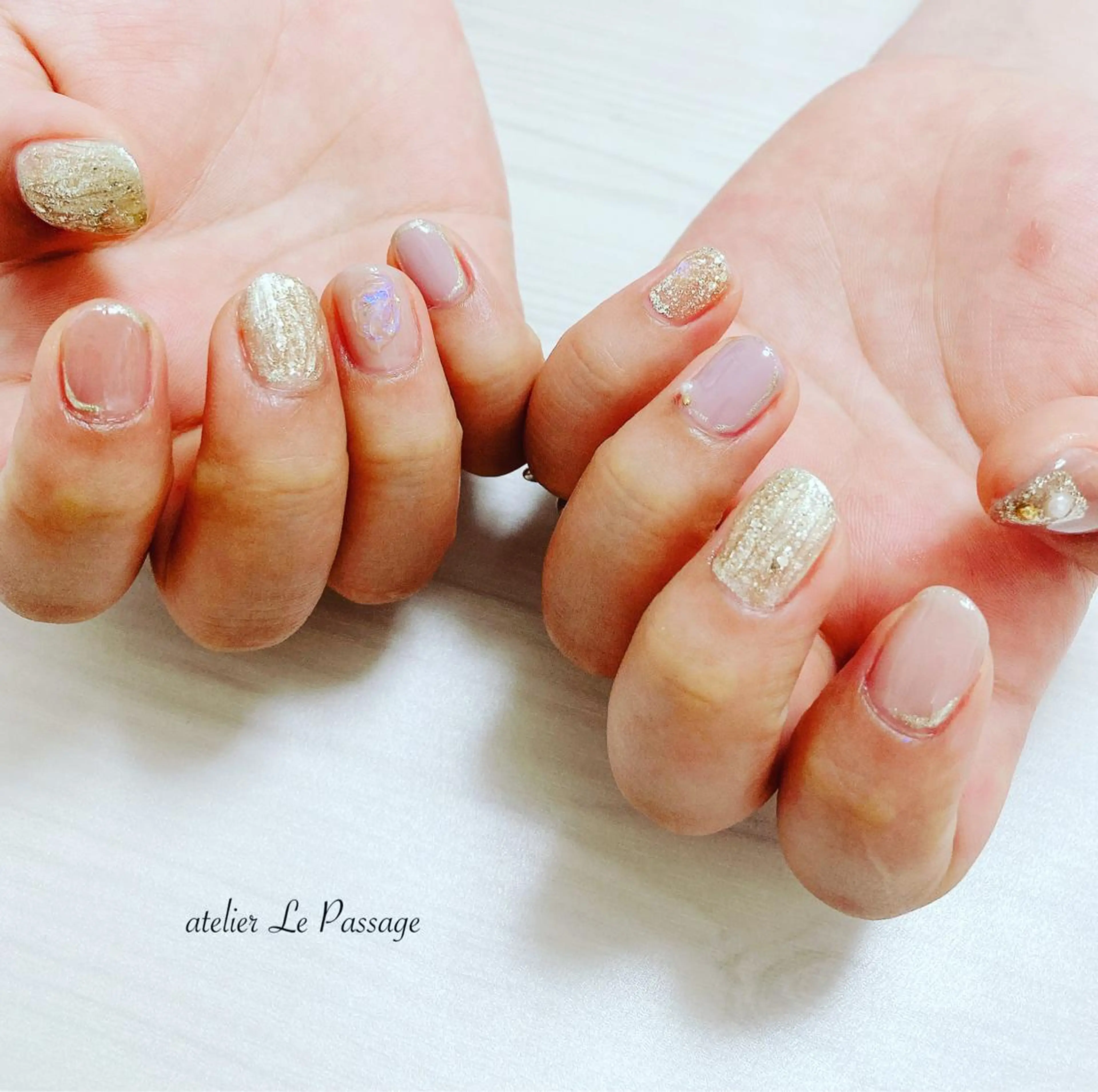 ネイル ジェルネイル ニュアンスネイル オフィスネイル パラジェル 春ネイル h nakatsukaのネイルデザイン