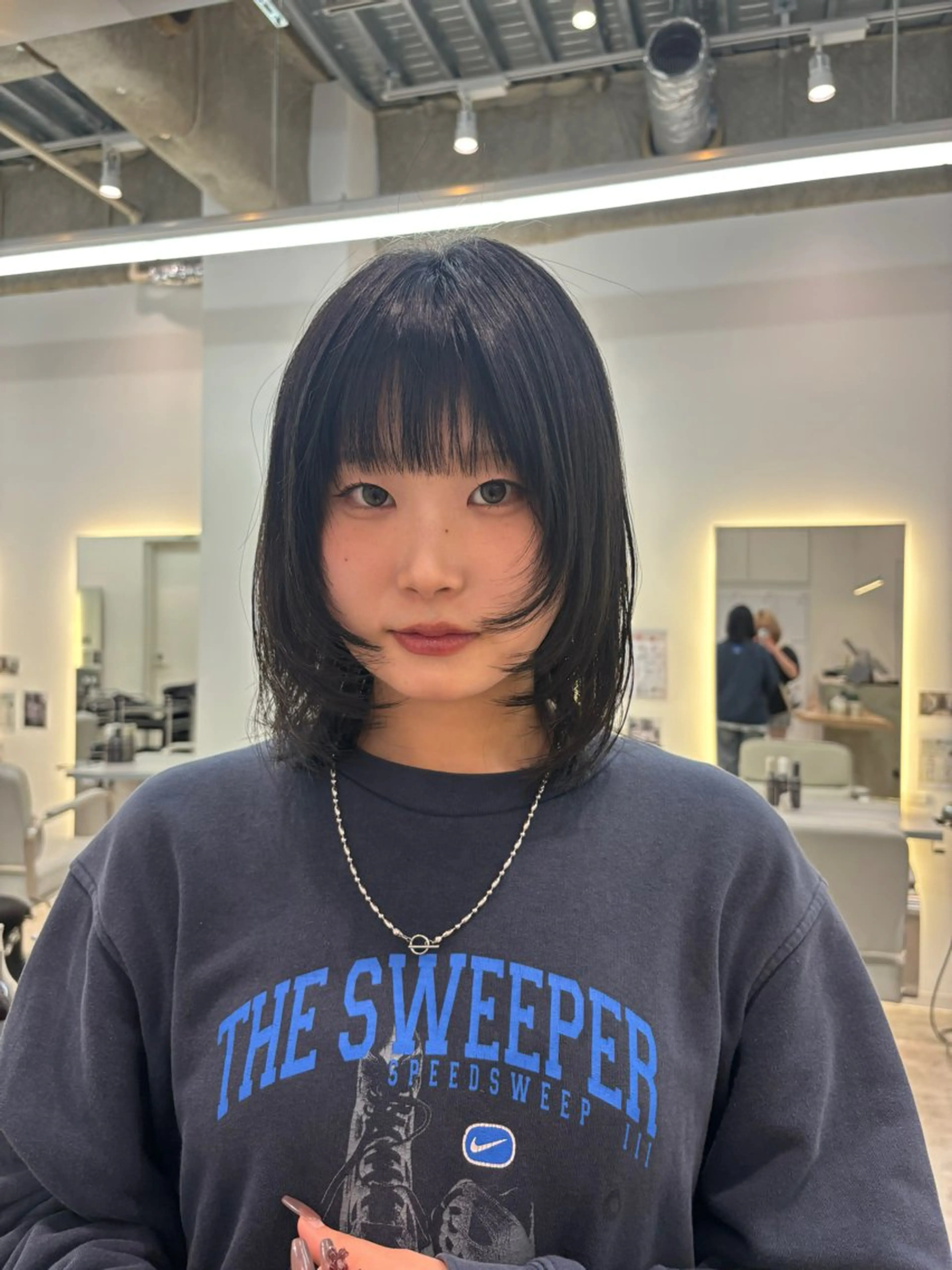 ミディアム カット ヘアカラー ALLY所属・🫧透明感カラー🫧 AYANAのヘアスタイル