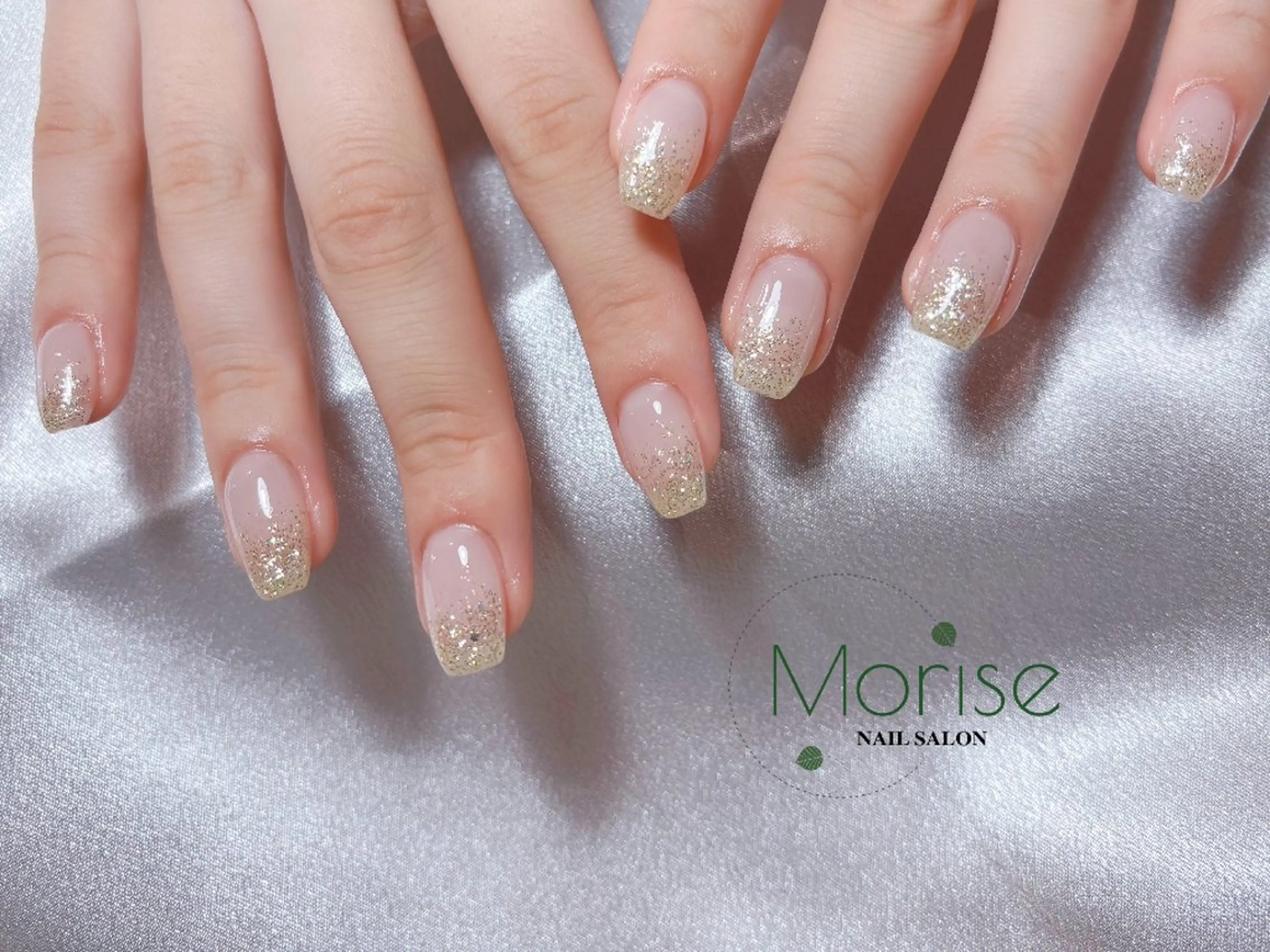 ネイル フットネイル フレンチネイル ジェルネイル ガラスフレンチ 韓国ネイル ハンドネイル ハンドケア MoriseNail 原宿店のネイルデザイン