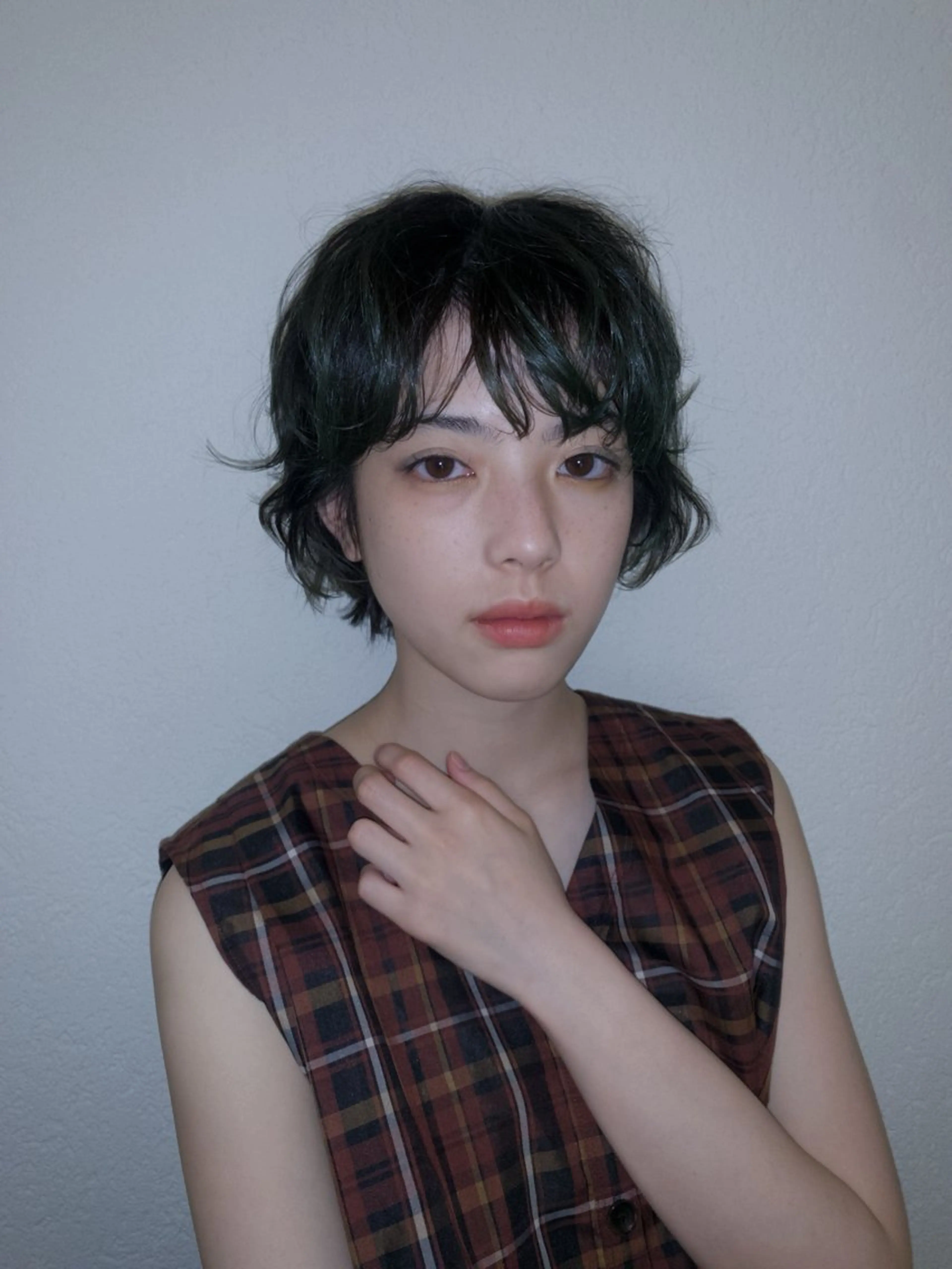 ショート カラー ヘアアレンジ ヘアカラー yiye shioriのヘアスタイル