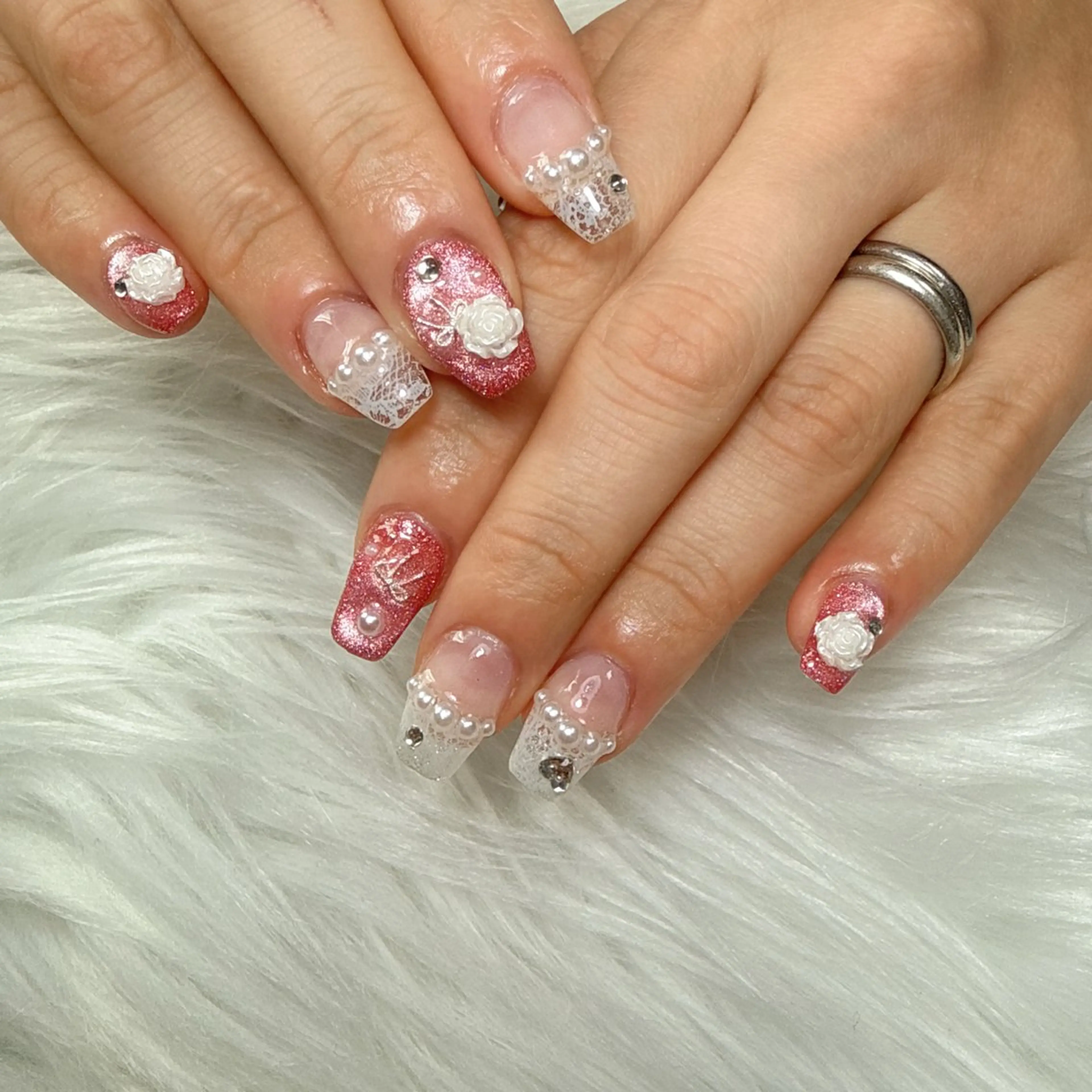 ネイル 持ち込み ショートネイル ハンドネイル L'ino nailのネイルデザイン