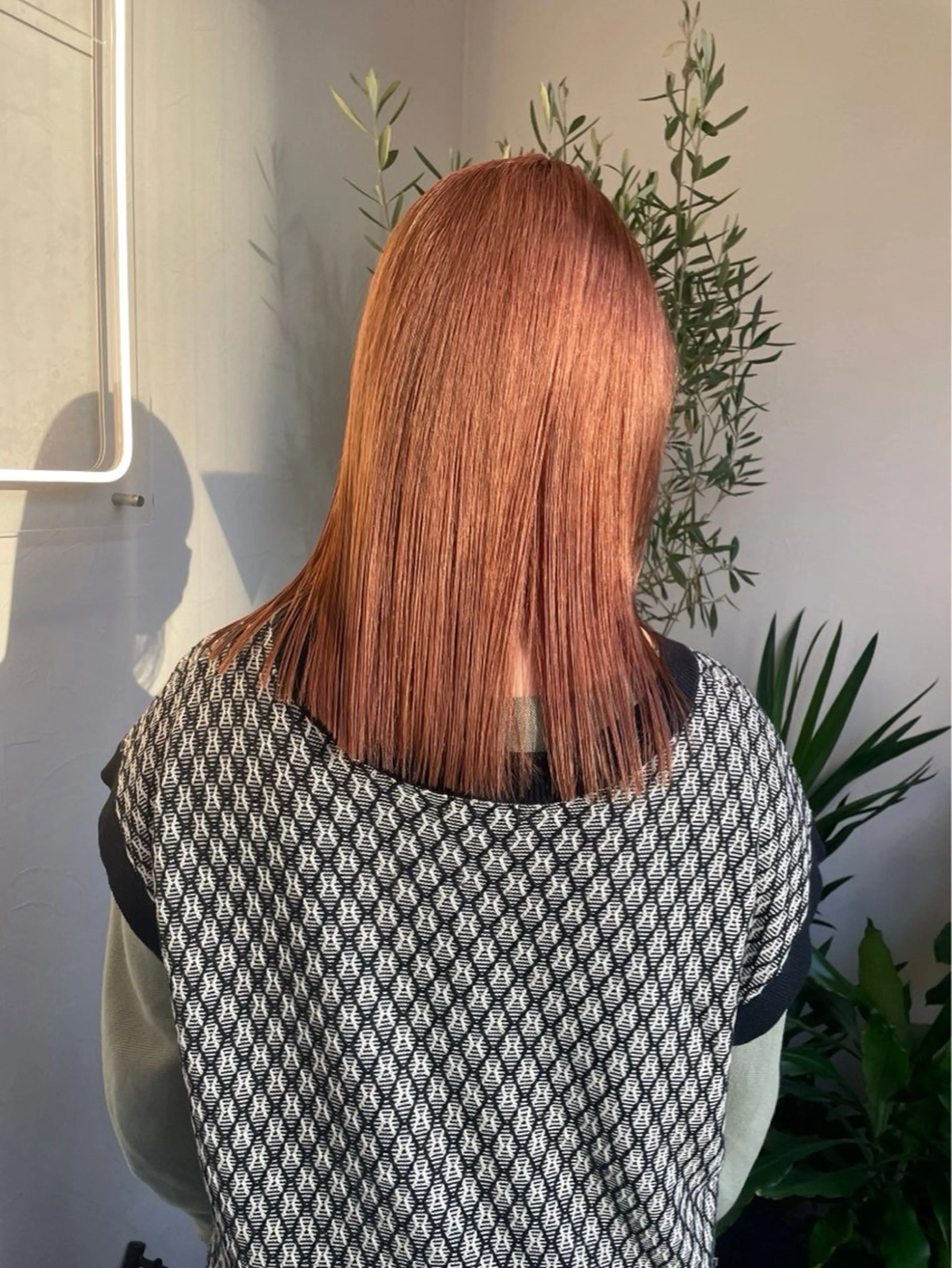 セミロング 髪質改善 縮毛矯正 トリートメント 酸熱トリートメント ヘアカラー カラーモデル募集 ✨🤍モモハ🤍✨のヘアスタイル