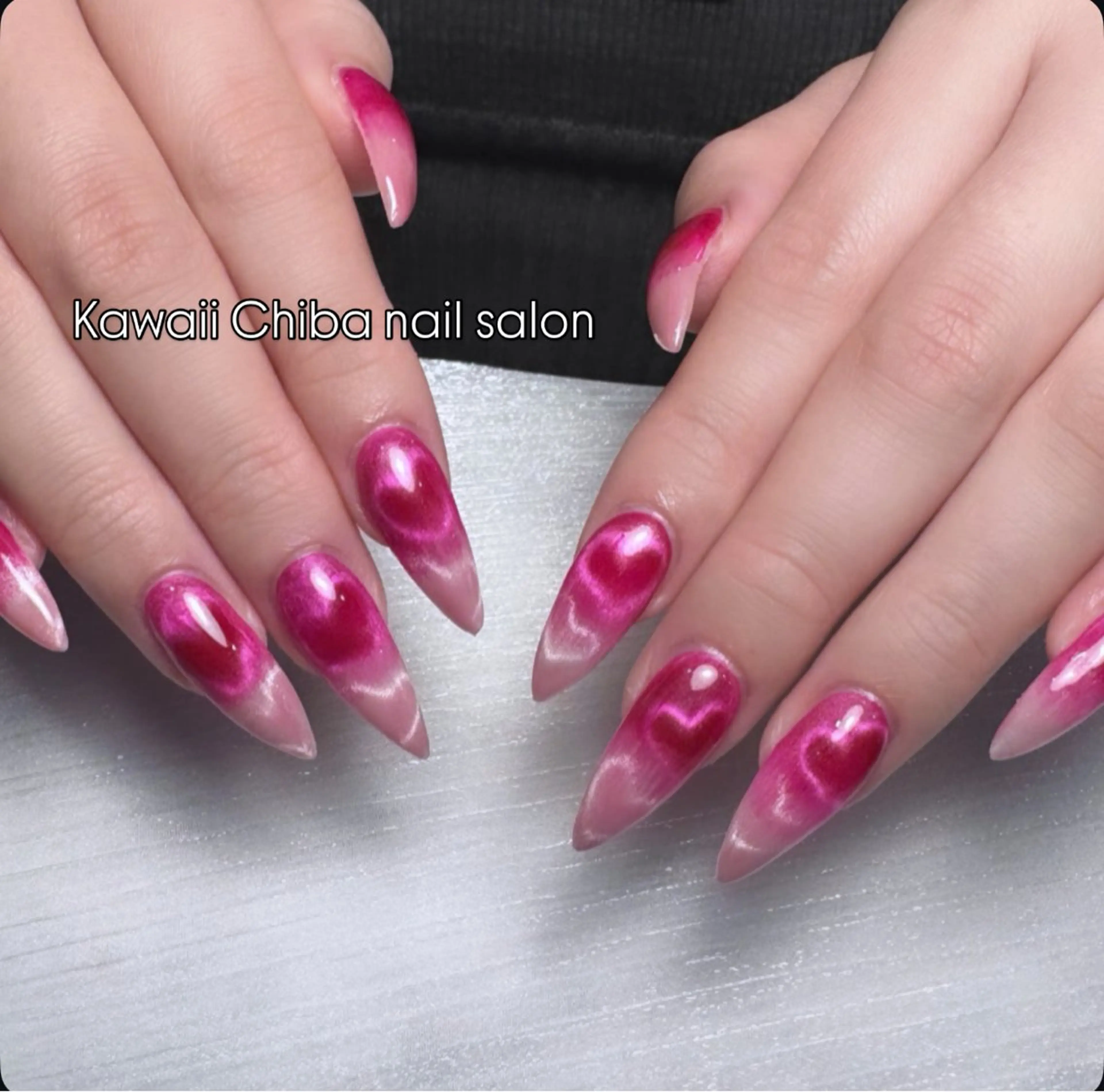 ネイル チークネイル 桜ネイル 長さ出し フラワーネイル フレンチネイル Kawaii Chiba nailのネイルデザイン