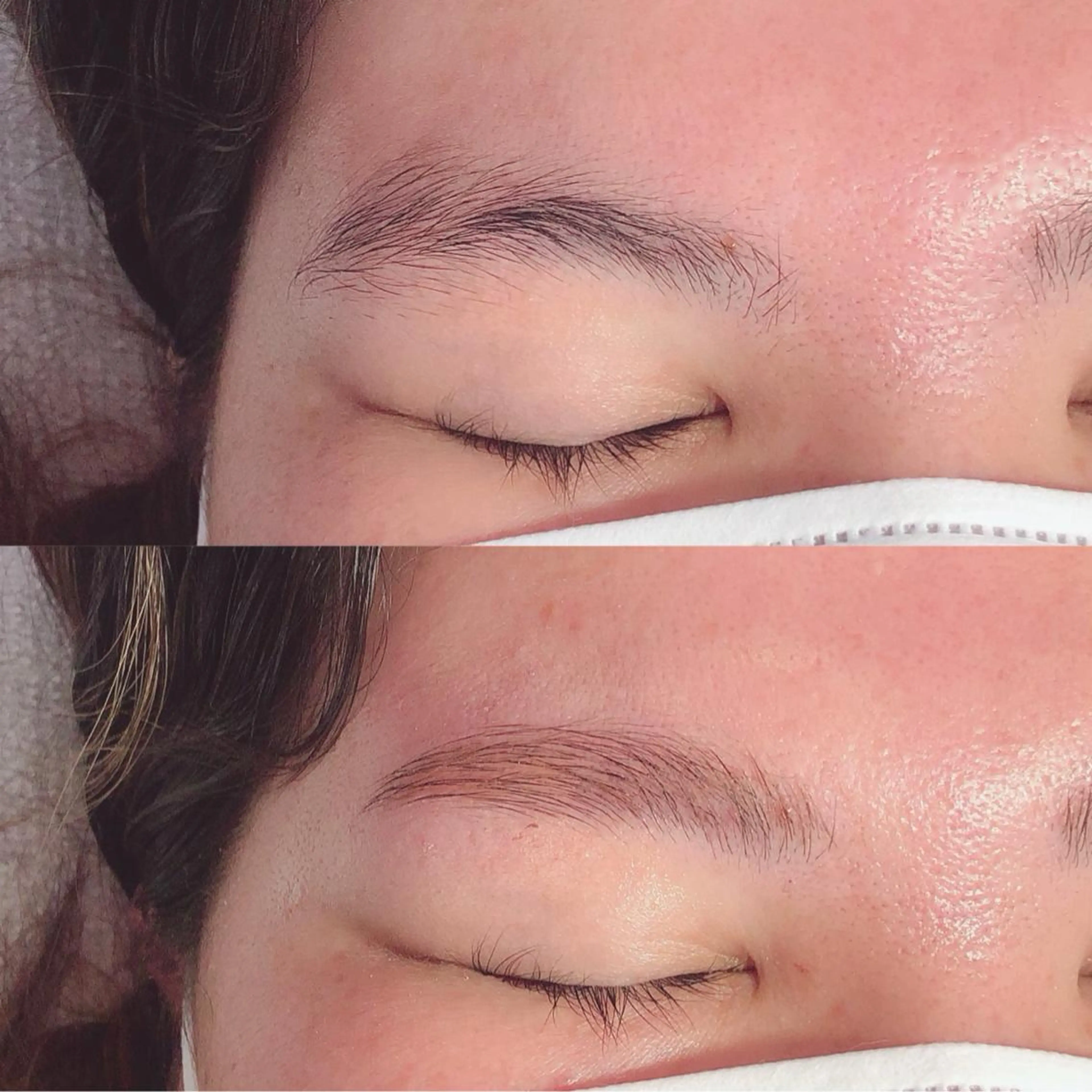 アイブロウ ハリウッドブロウリフト Hug me eyelashのマツエク・マツパデザイン