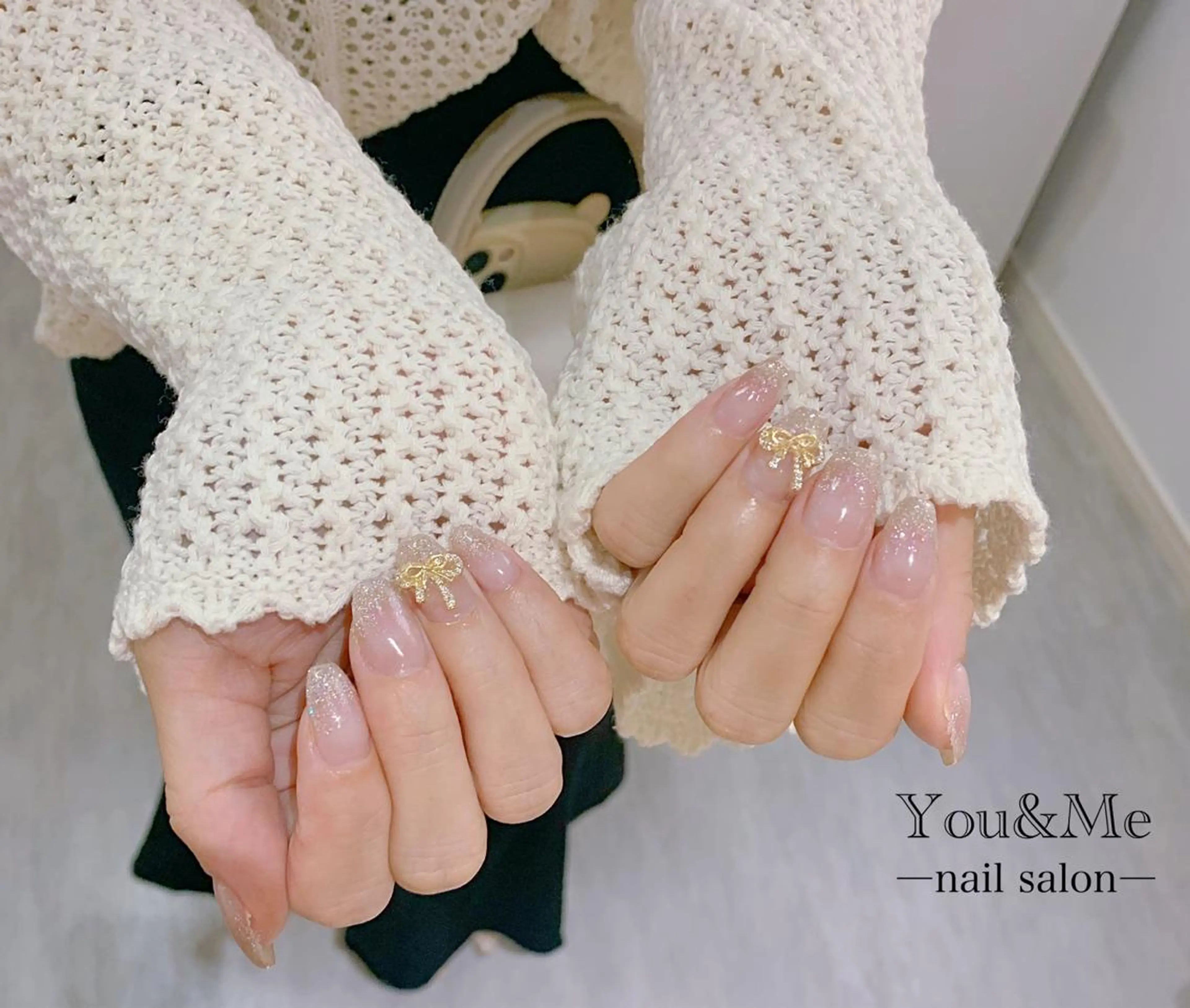 ネイル グラデーション ラメ(グリッター) ラメグラデーション WISTERIA kozueのネイルデザイン