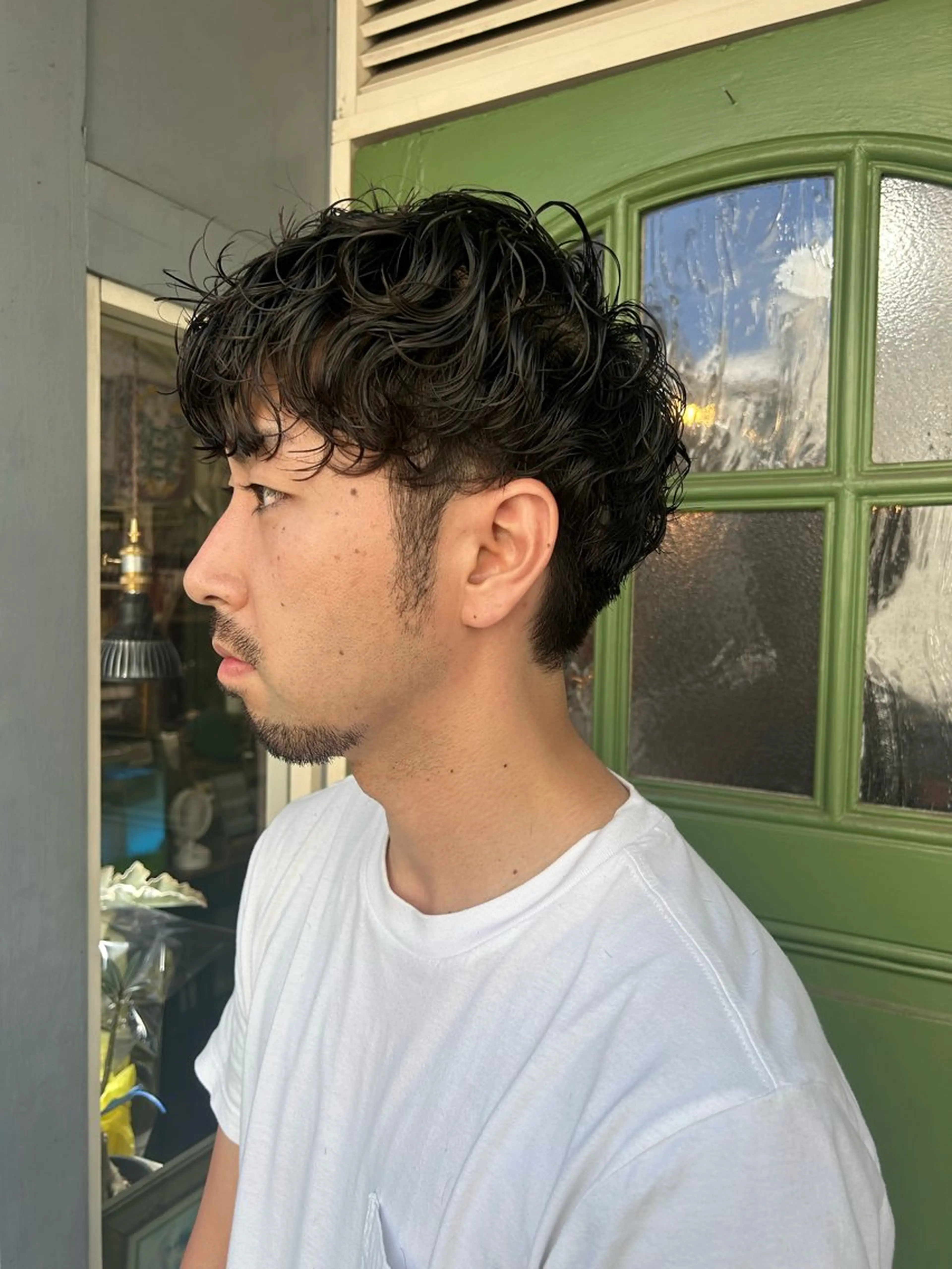 ショート パーマ メンズ カット パーマ 清水千優/パーマ/ メンズパーマのヘアスタイル