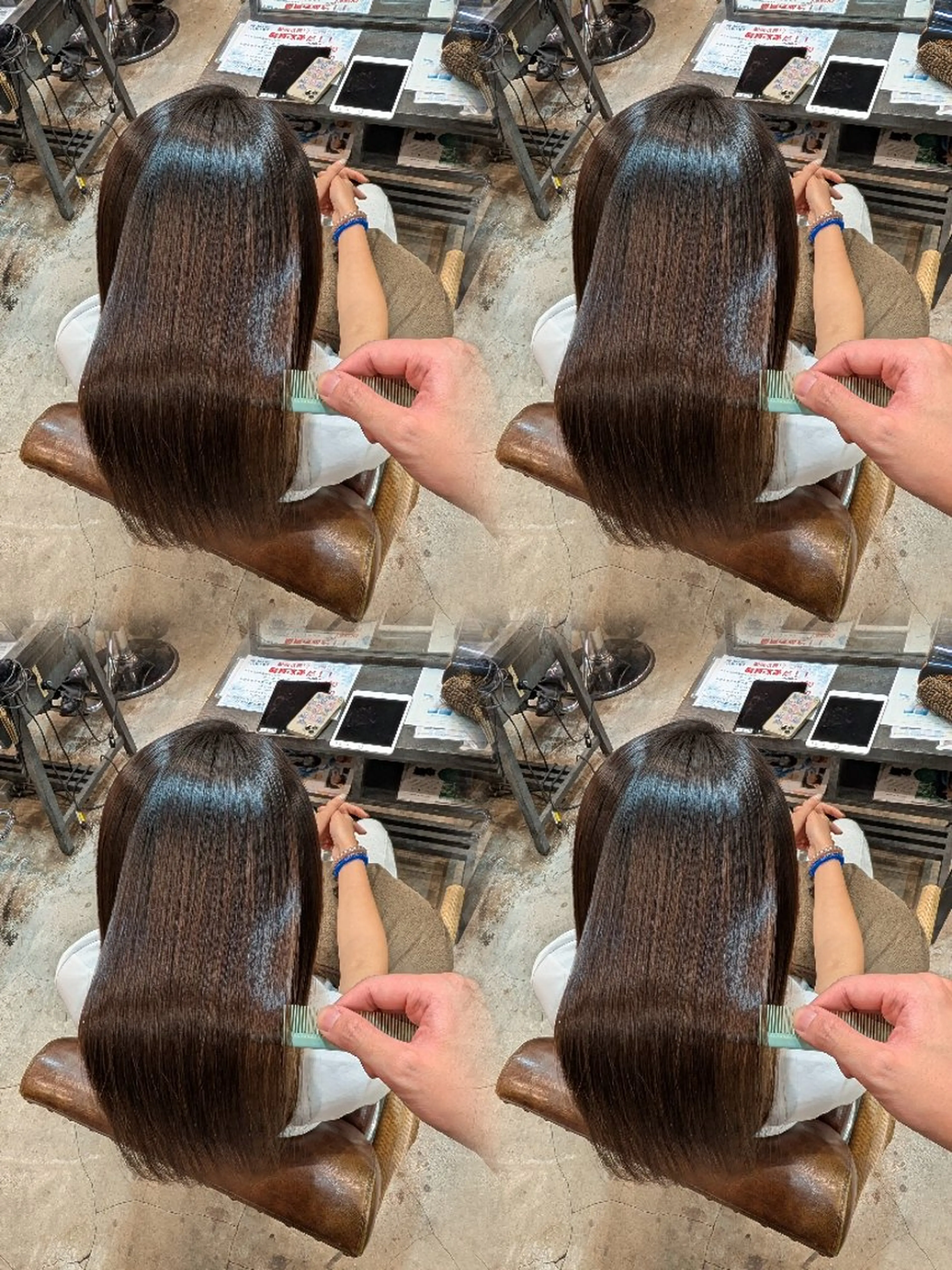 カット+縮毛矯正の写真