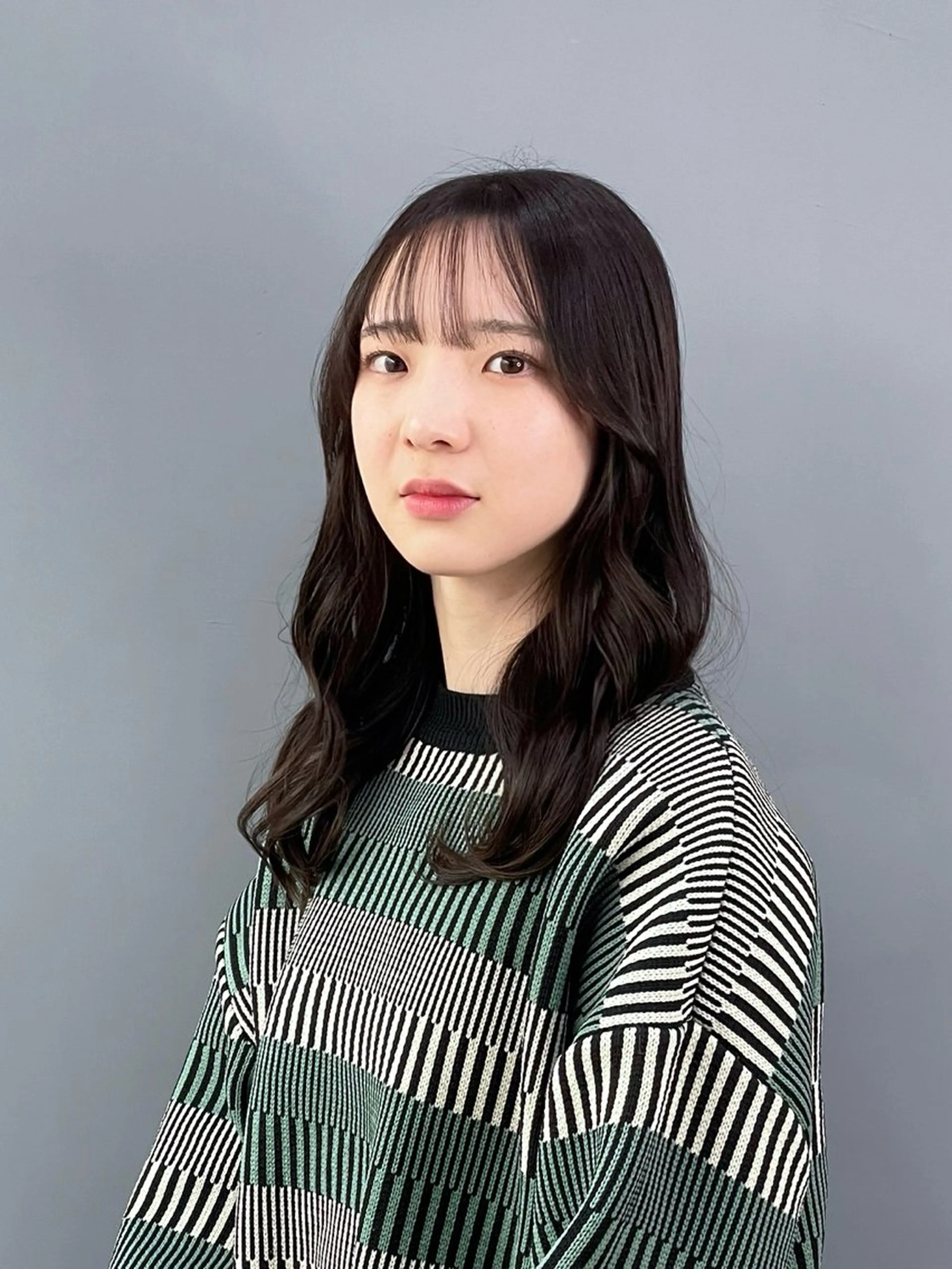 セミロング カット ヘアカラー トリートメント 透明感カラー/韓国風 /清水翔太のヘアスタイル