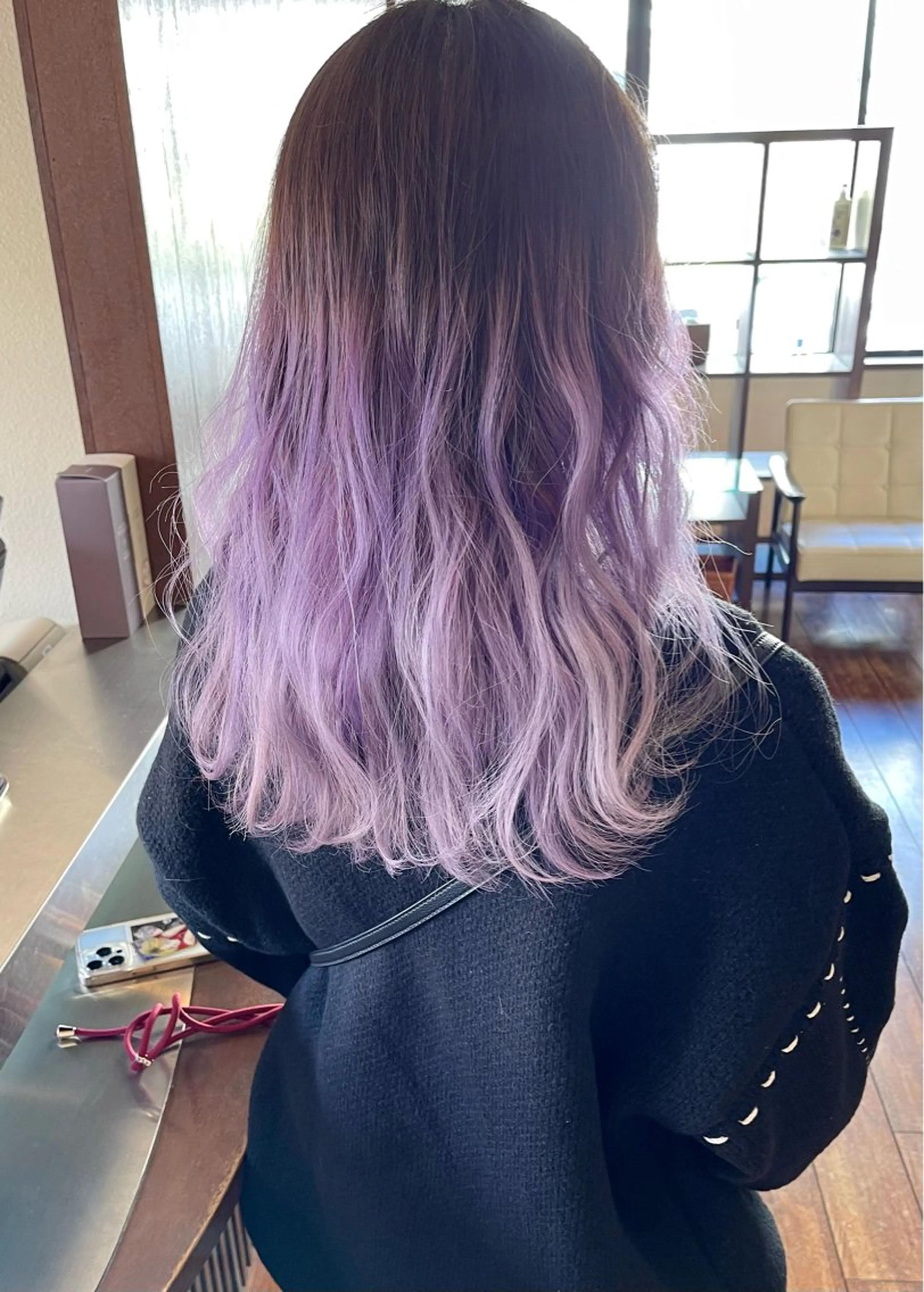 ミディアム カラー グラデーションカラー ラベンダーカラー シルバー カット ヘアカラー トリートメント 田室 和幸のヘアスタイル