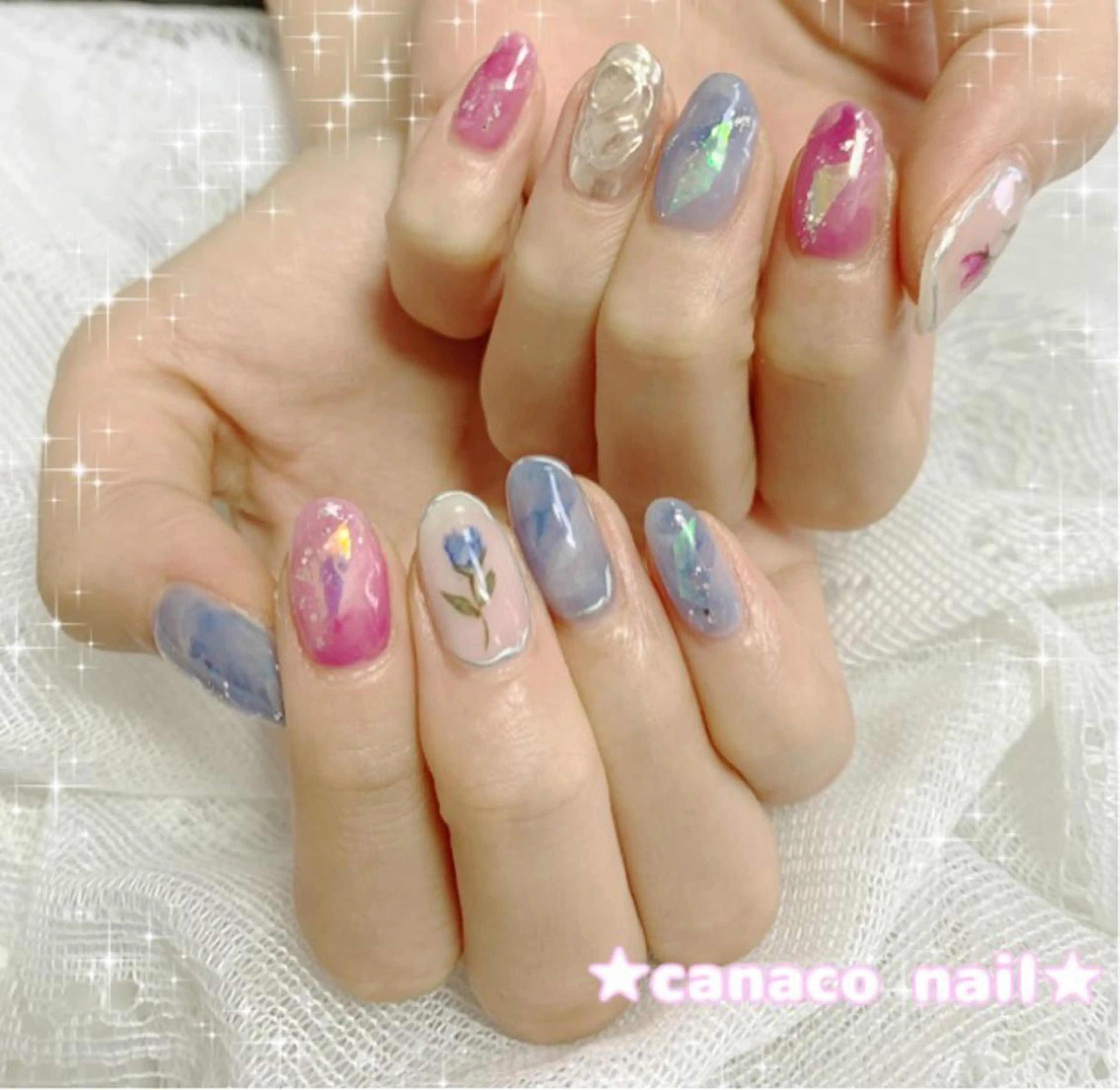 ネイル アートネイル ジェルネイル ニュアンスネイル パラジェル ストーンネイル ハンドネイル ハンドケア ベテランネイル cnc  nailのネイルデザイン