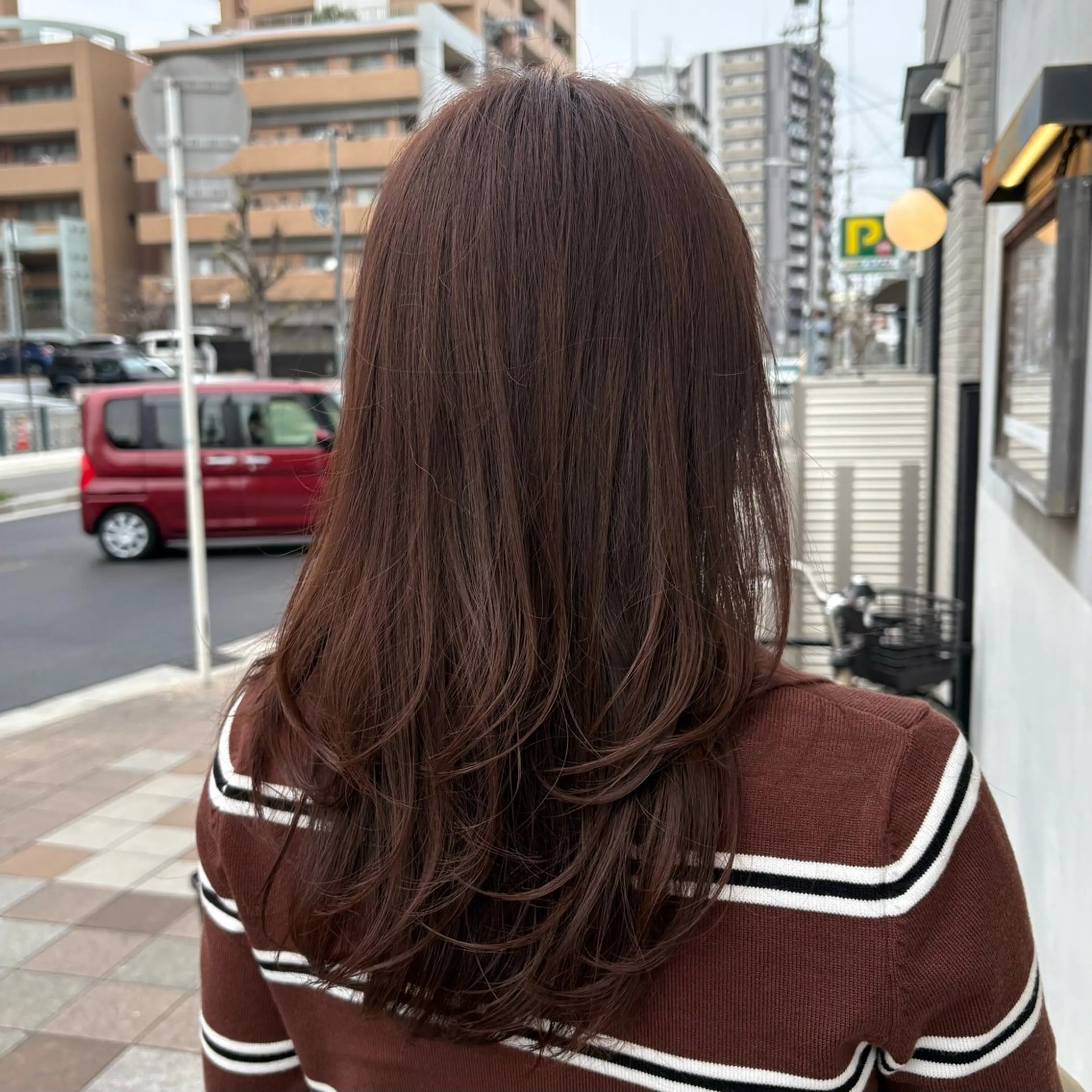 ロング カラー カット 🌸艶カラー/似合わ せカット/サクラ🌸のヘアスタイル