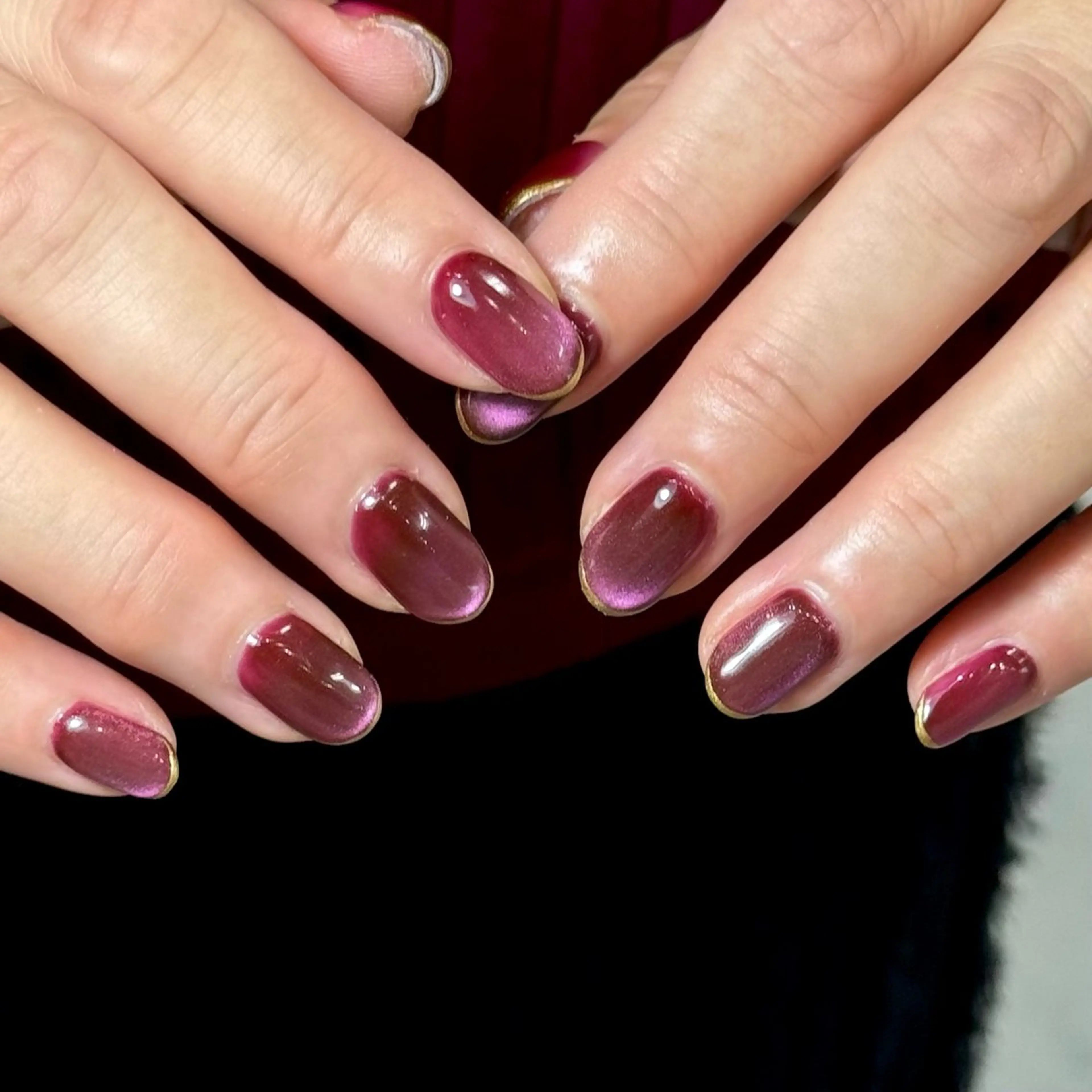 ネイル マグネットネイル オフィスネイル ハンドネイル HARUKA ネイリスト福岡/薬院のネイルデザイン