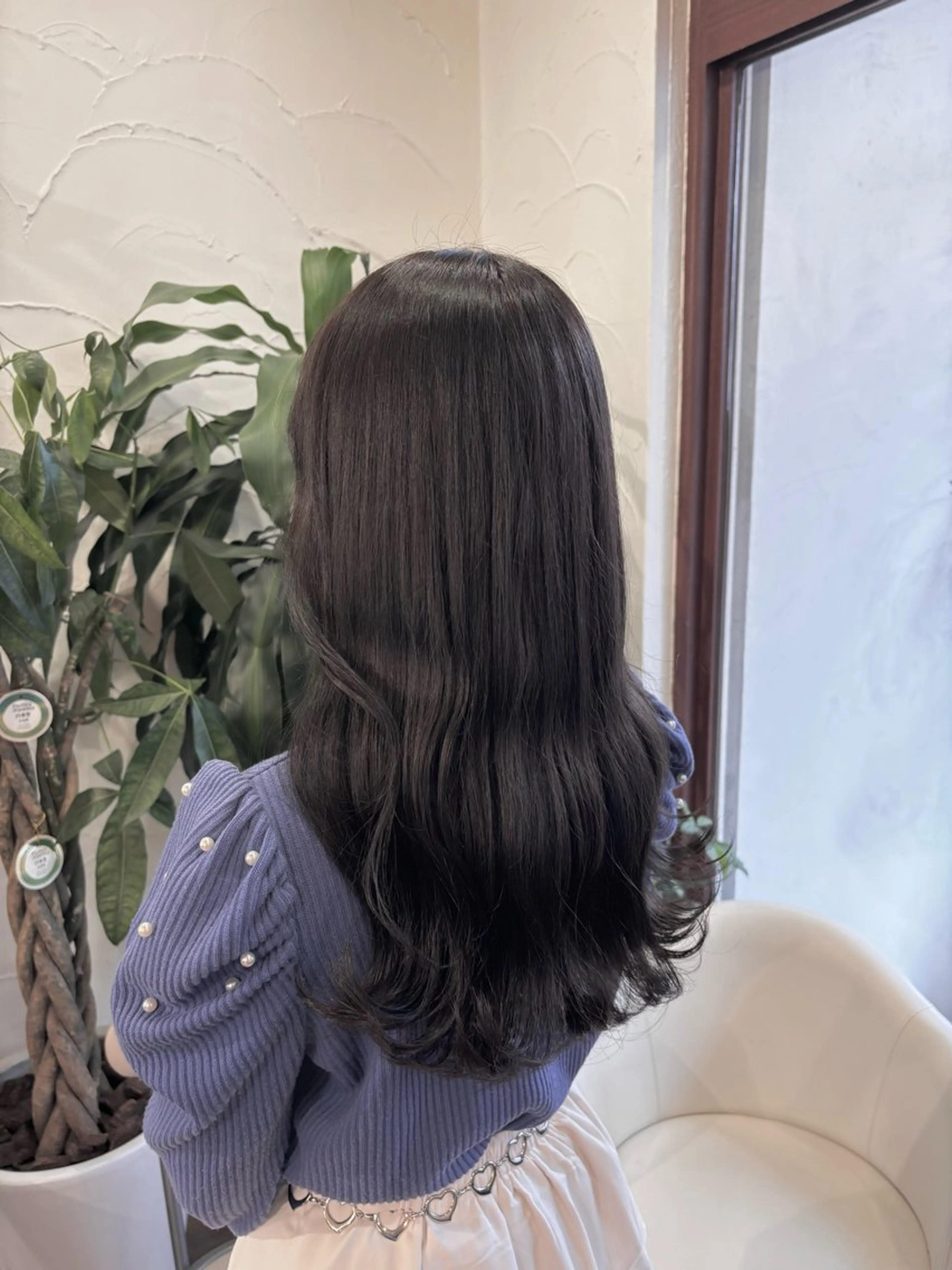 ロング カラー ヘアカラー トリートメント ヘッドスパ ヘアメイク アン/ ブリーチカラーのヘアスタイル