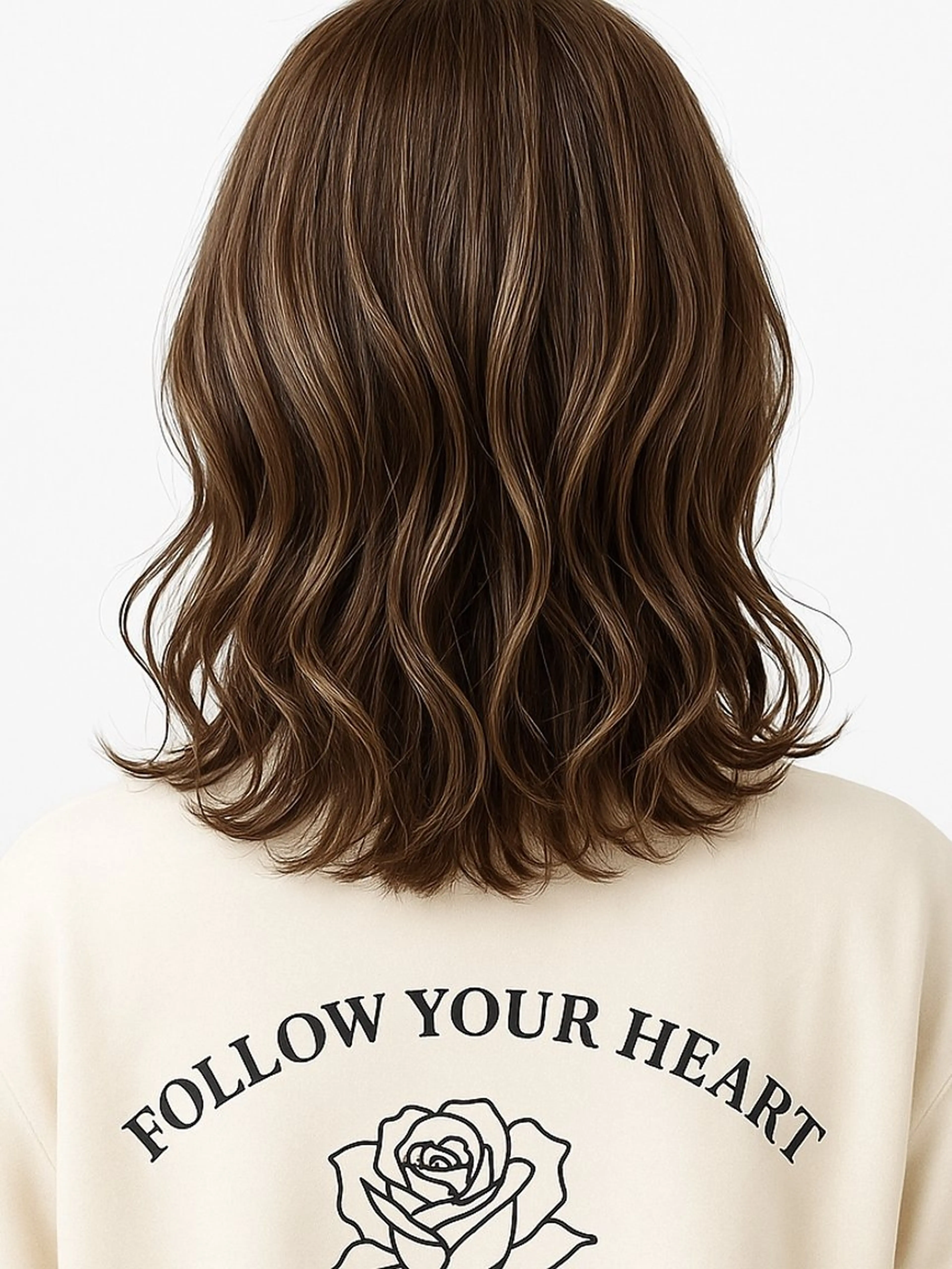 ミディアム 髪質改善＆白髪ぼかし カラー♡店長みやけ♡のヘアスタイル