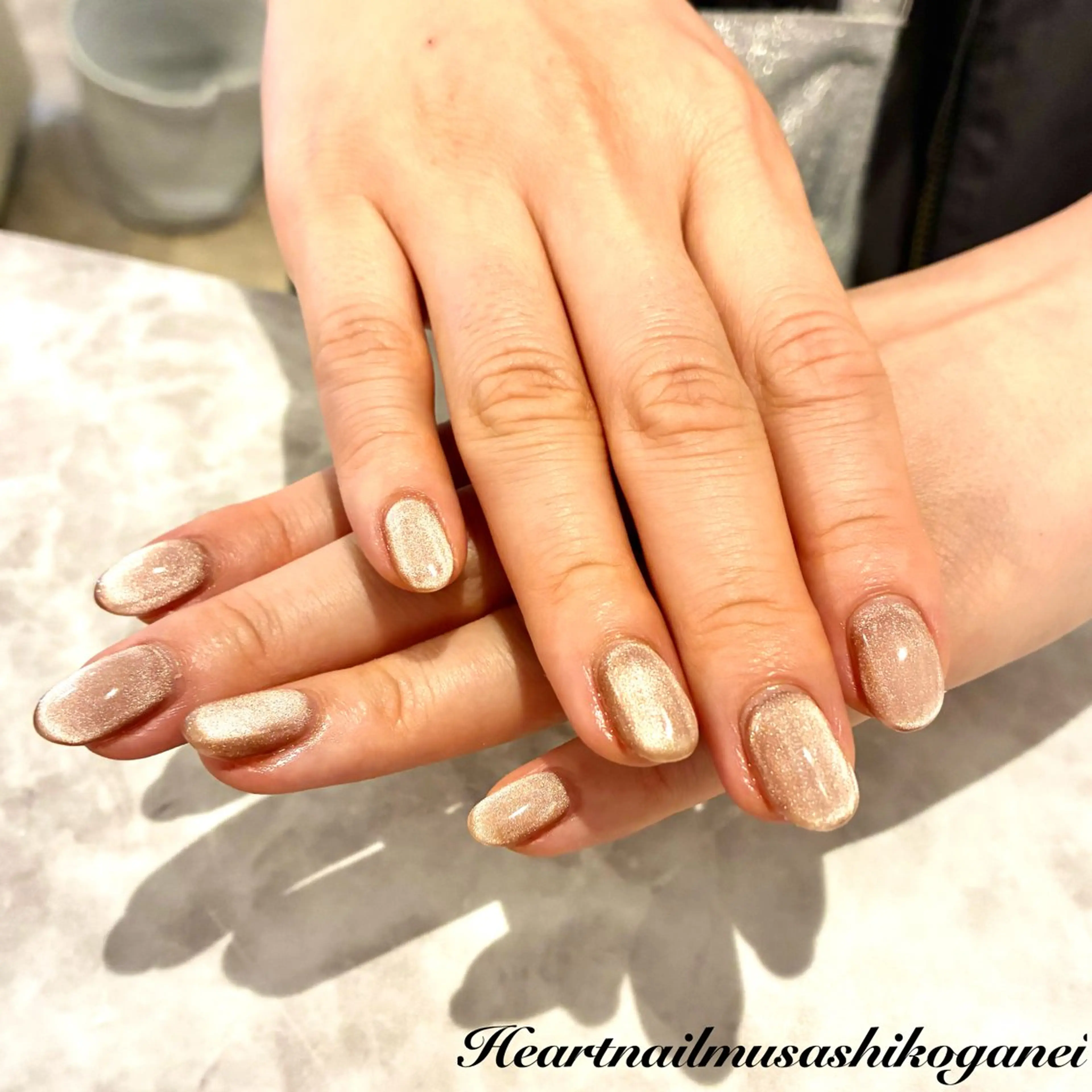 【ハンドネイル】マグネットワンカラーの写真